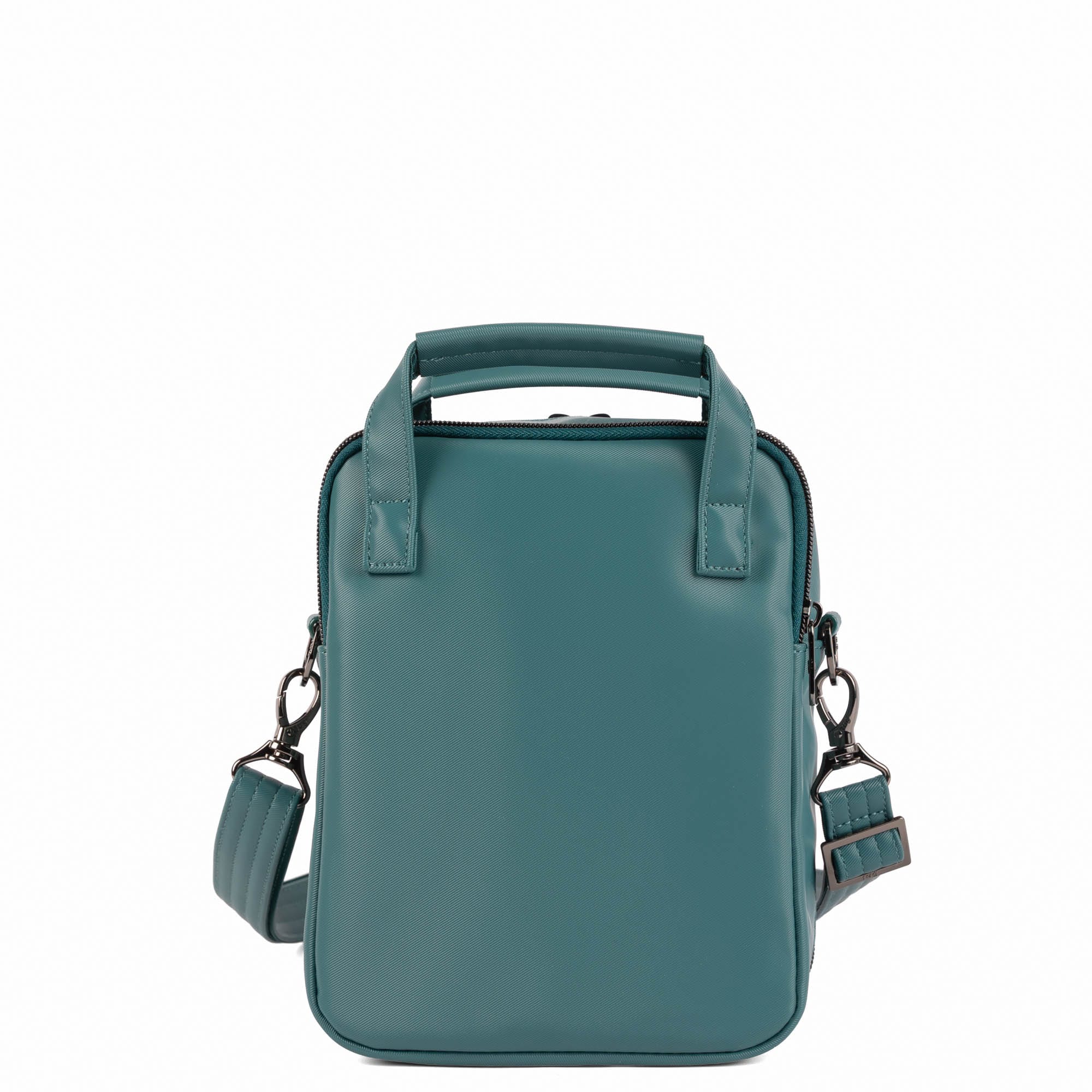 Bumble Satin Luxe VL Crossbody Bag - LAGOON TEAL - 26122_BumbleSL_LagoonTeal_Angle_04