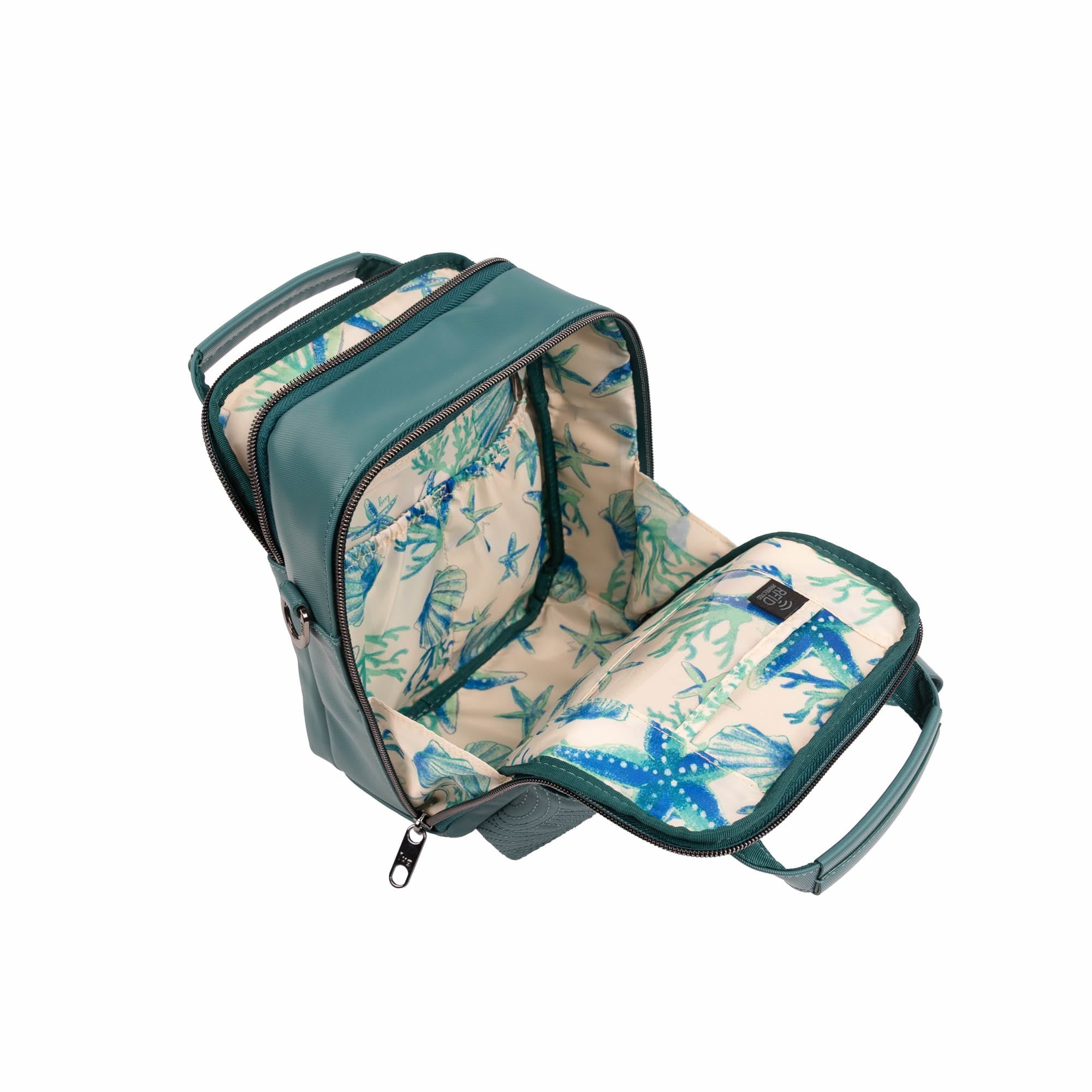 Bumble Satin Luxe VL Crossbody Bag - LAGOON TEAL - 26122_BumbleSL_LagoonTeal_Angle_05