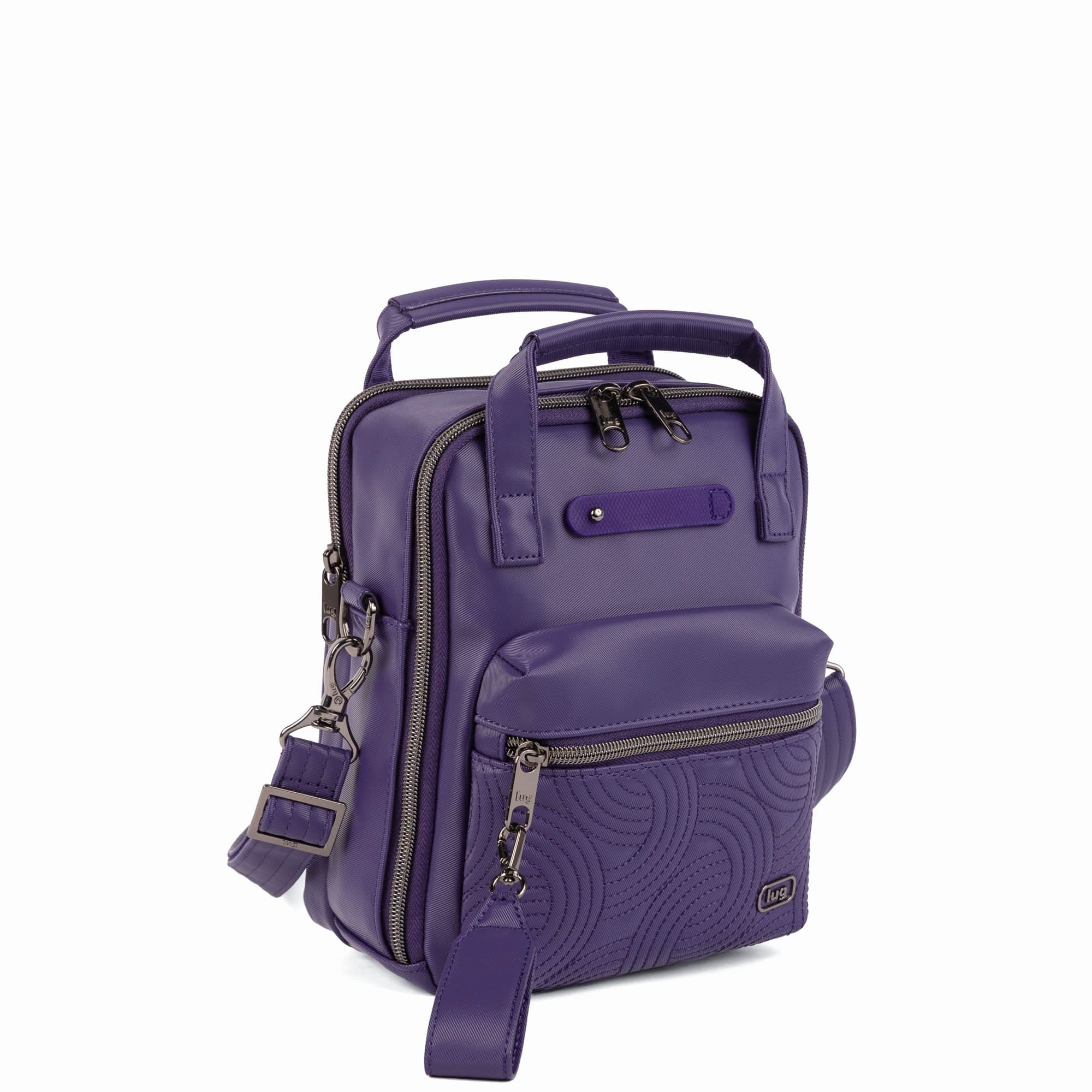 Bumble Satin Luxe VL Crossbody Bag - CONCORD PURPLE - 26123_BumbleSL_ConcordPurple_Angle_02