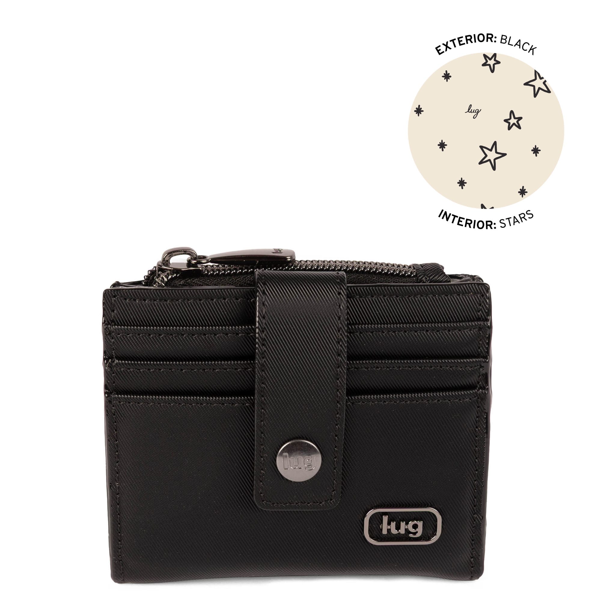 Hurdle Satin Luxe VL RFID Wallet - BLACK - 26126_HurdleSL_Black_Angle_01