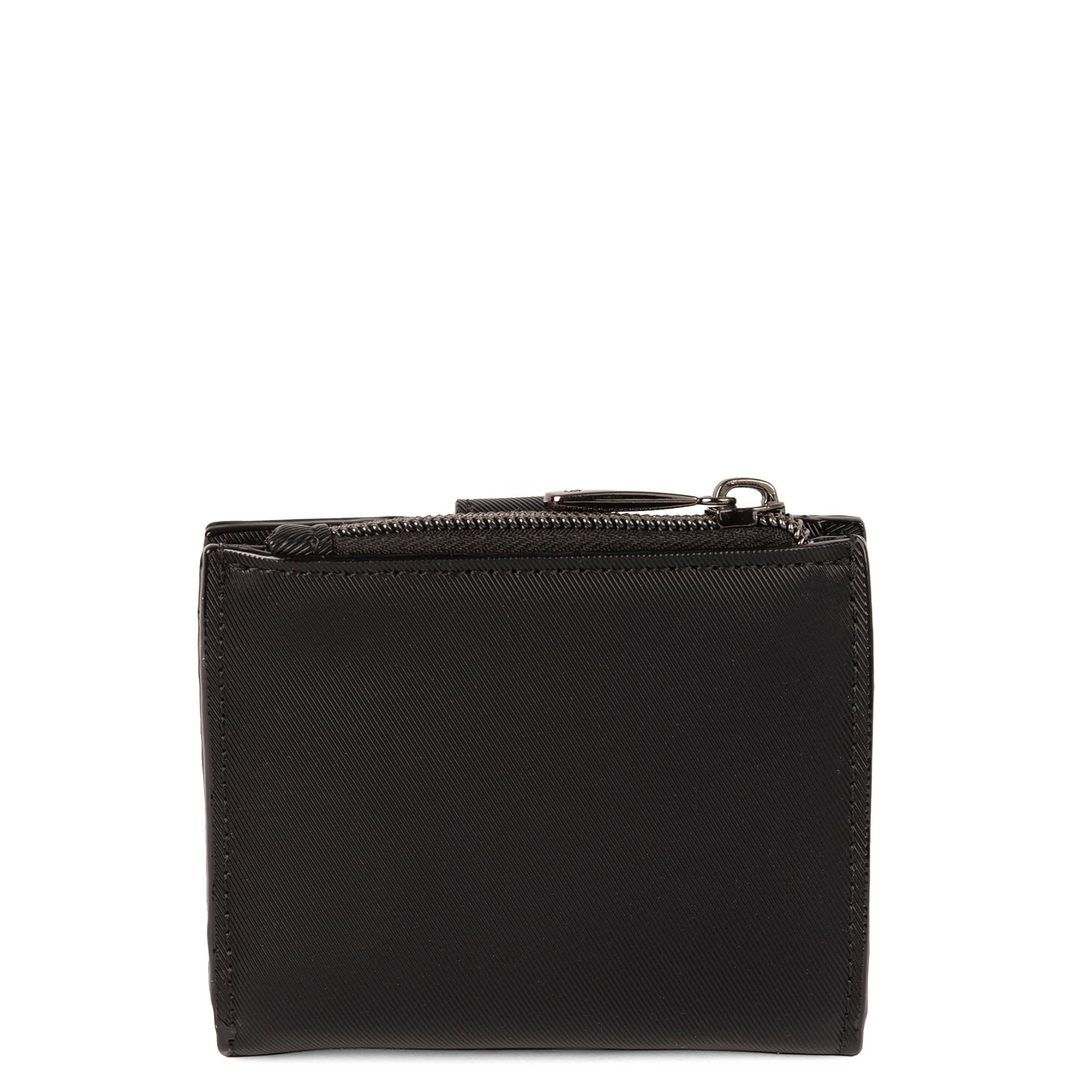 Hurdle Satin Luxe VL RFID Wallet - BLACK - 26126_HurdleSL_Black_Angle_03