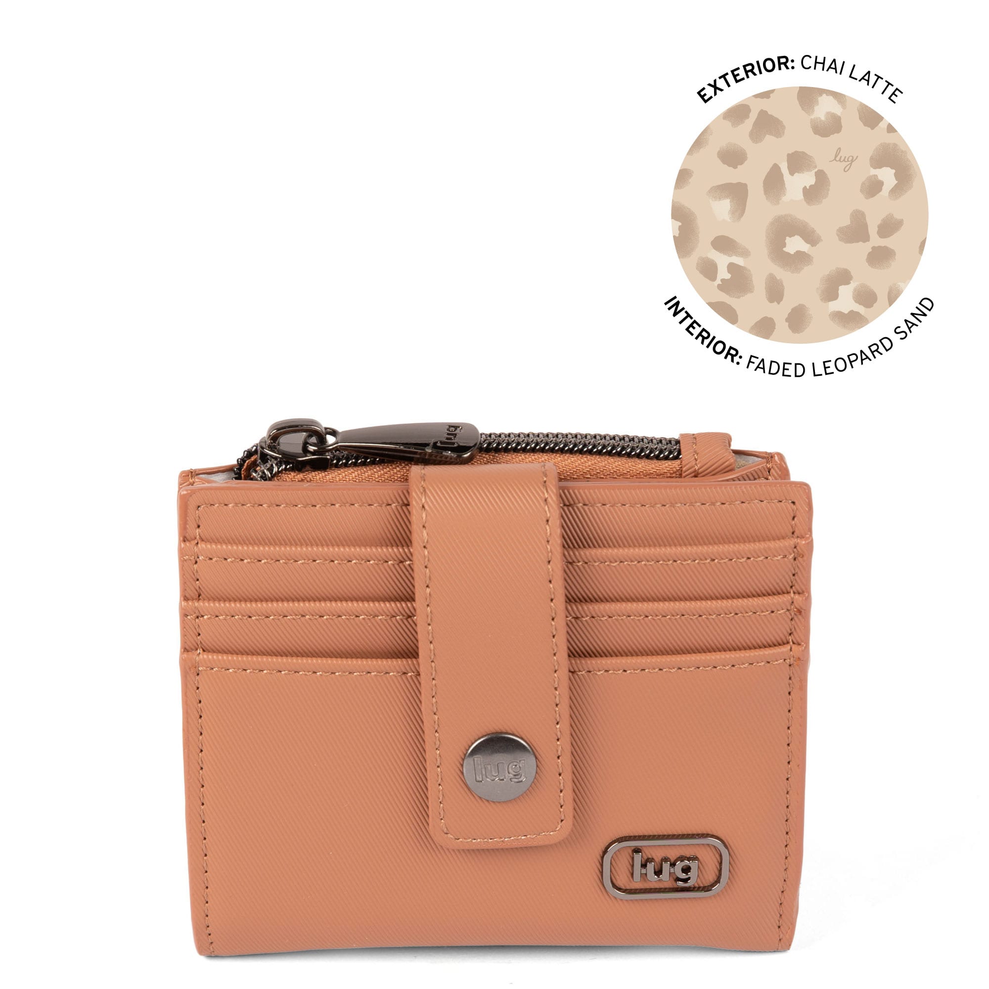 Hurdle Satin Luxe VL RFID Wallet - CHAI LATTE - 26127_HurdleSL_ChaiLatte_Angle_01