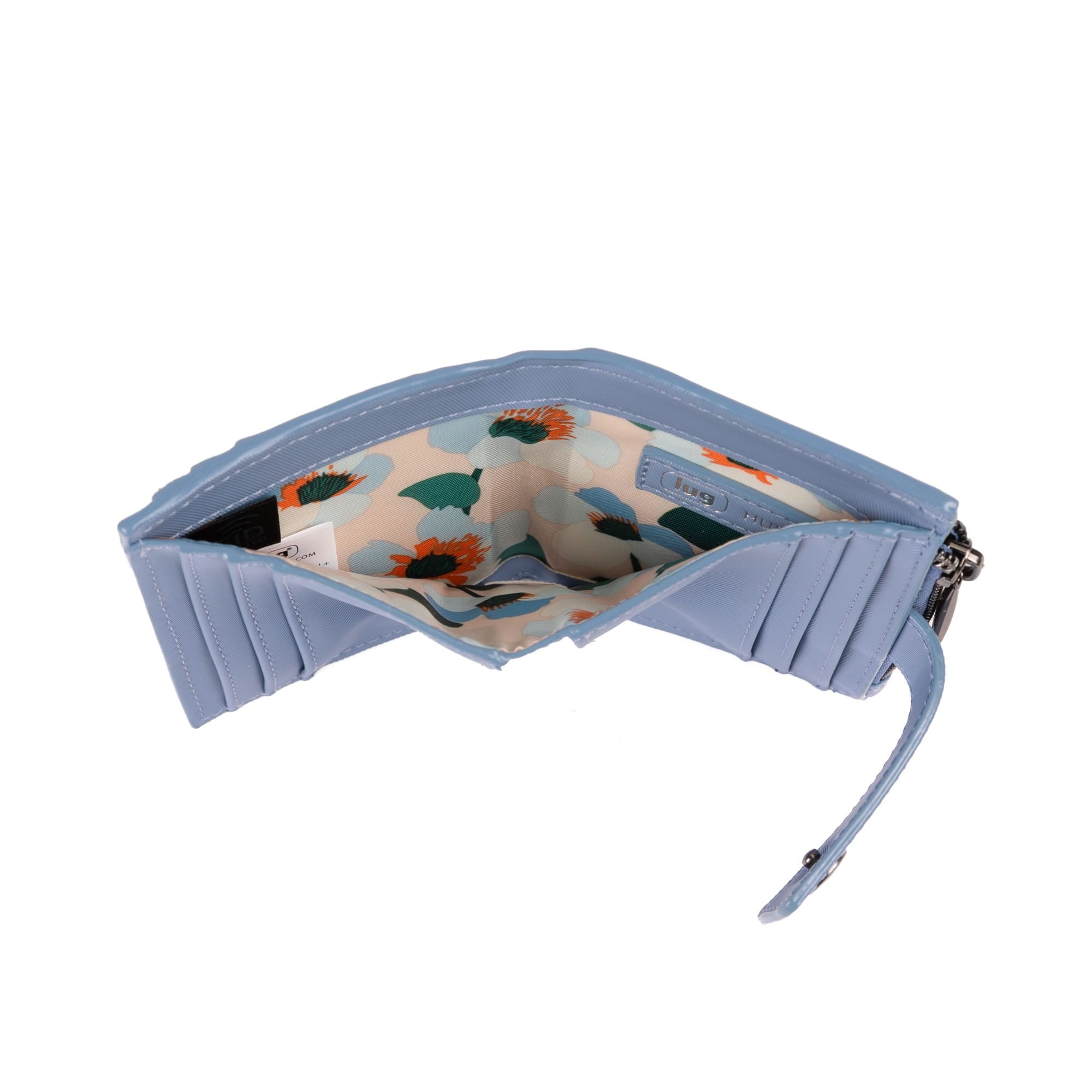 Hurdle Satin Luxe VL RFID Wallet - BLUEBELL - 26129_HurdleSL_Bluebell_Angle_04