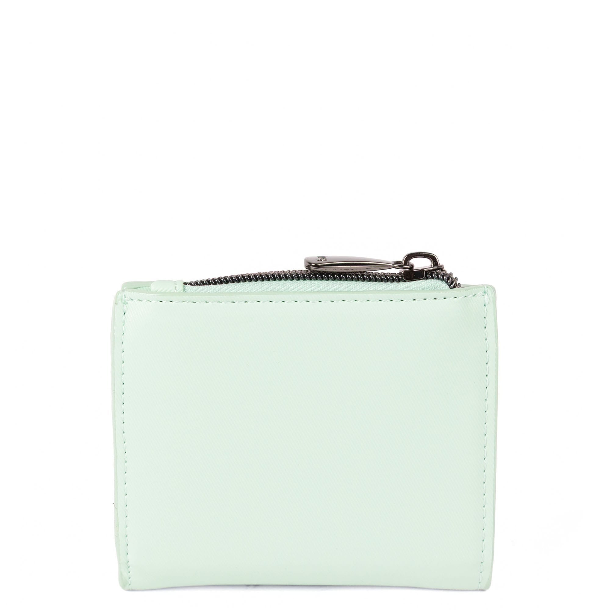 Hurdle Satin Luxe VL RFID Wallet - MIST GREEN - 26130_HurdleSL_MistGreen_Angle_03