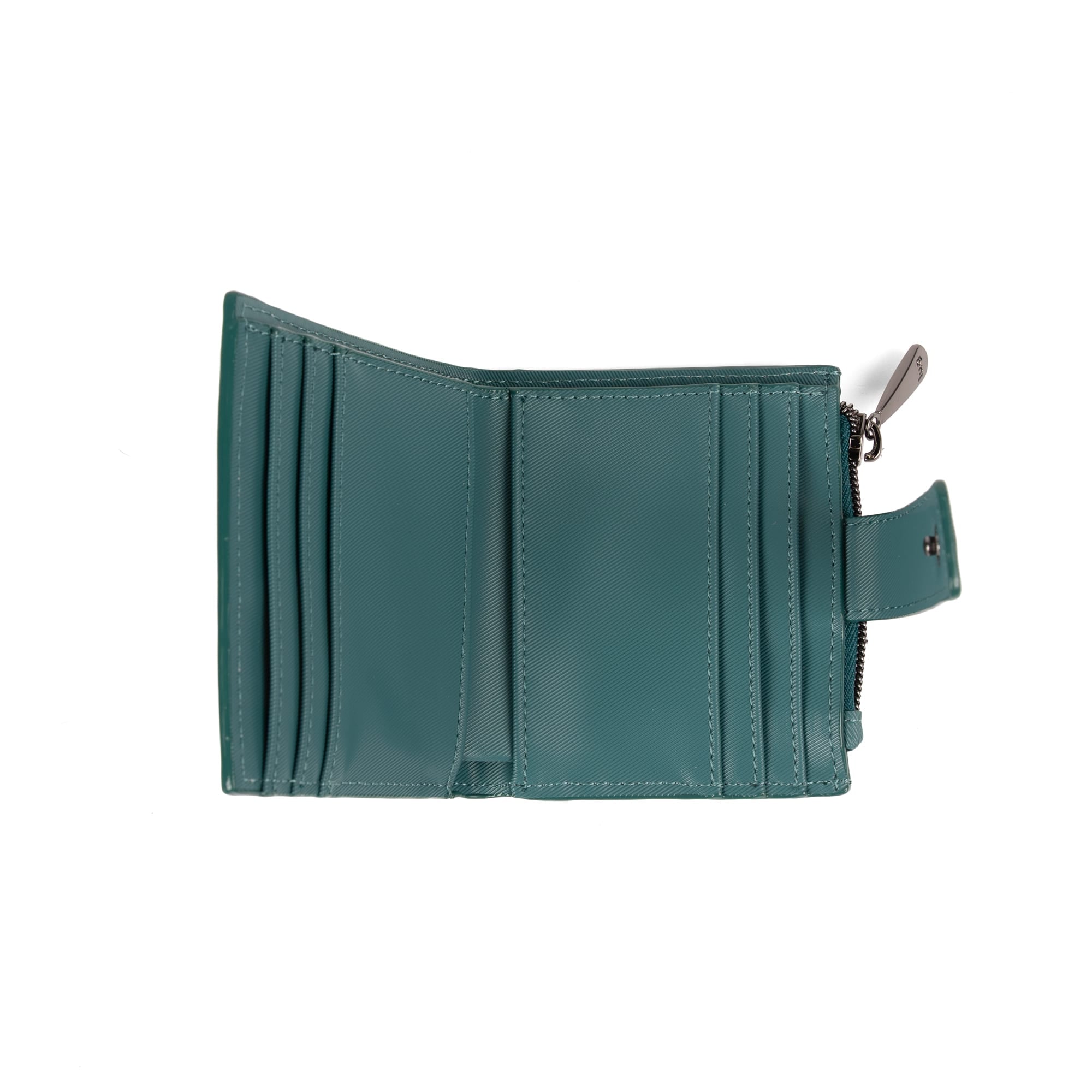 Hurdle Satin Luxe VL RFID Wallet - LAGOON TEAL - 26131_HurdleSL_LagoonTeal_Angle_05