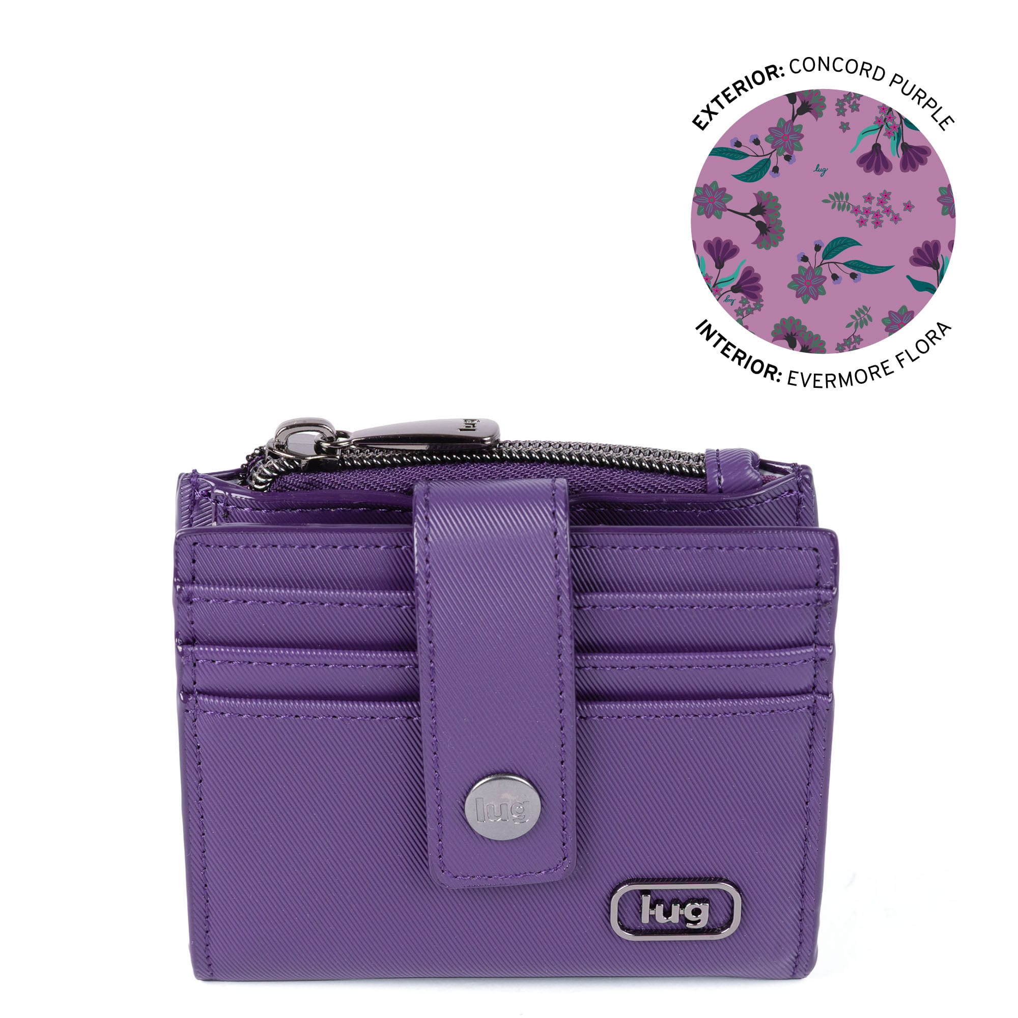 Hurdle Satin Luxe VL RFID Wallet - CONCORD PURPLE - 26132_HurdleSL_ConcordPurple_Angle_01