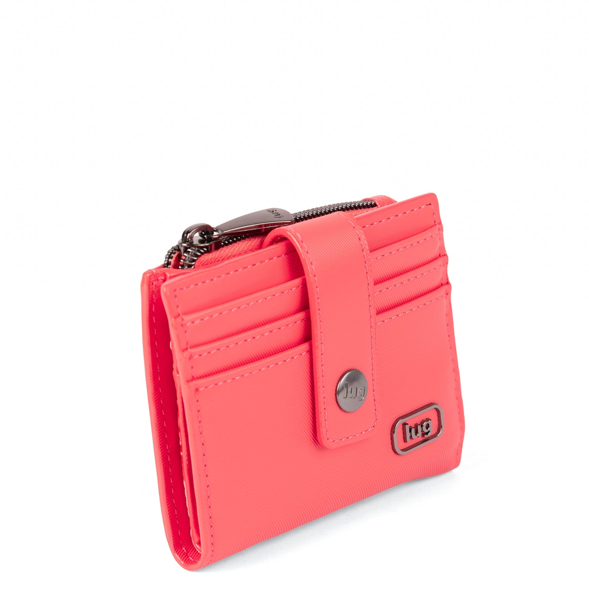 Hurdle Satin Luxe VL RFID Wallet - PINK GRAPEFRUIT - 26133_HurdleSL_PinkGrapefruit_Angle_02