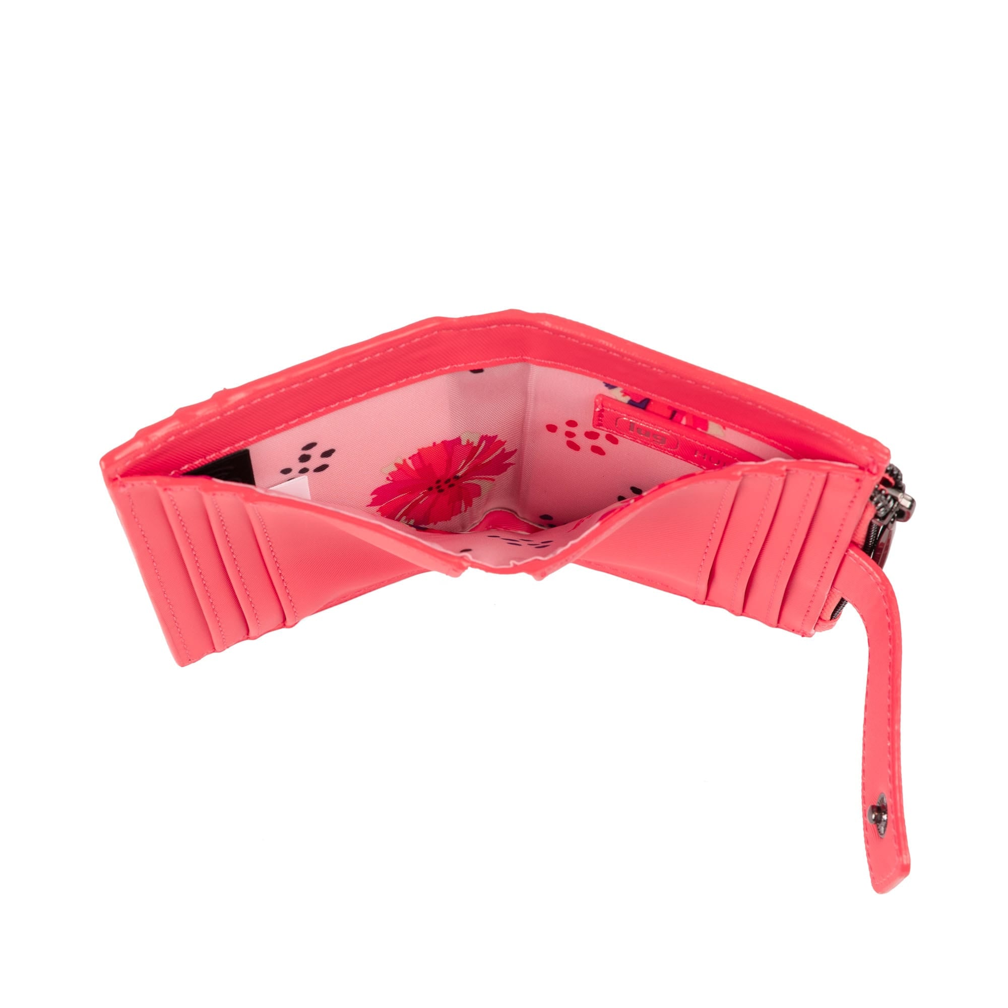 Hurdle Satin Luxe VL RFID Wallet - PINK GRAPEFRUIT - 26133_HurdleSL_PinkGrapefruit_Angle_04