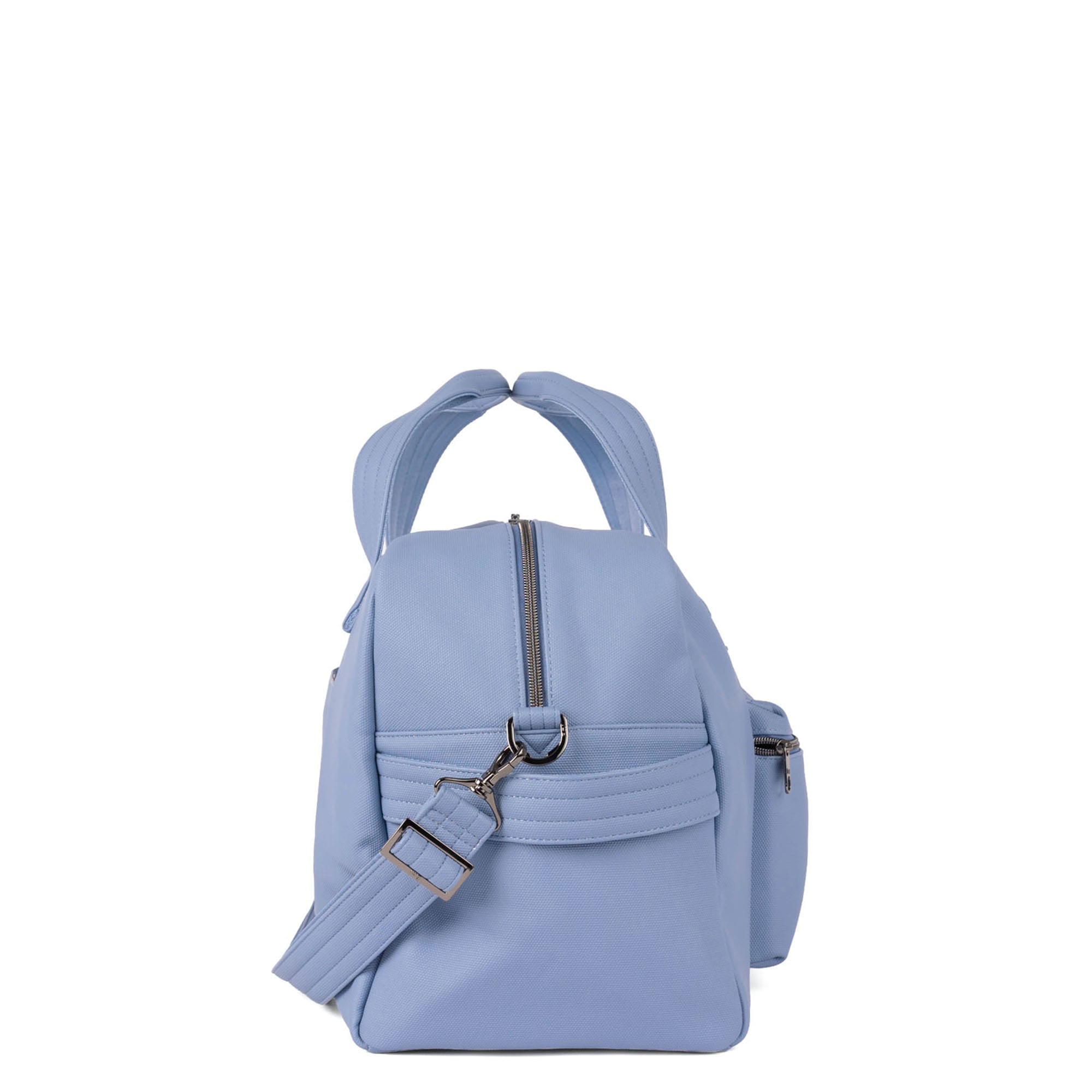 Charger Matte Luxe VL Overnight Bag with Charm Bar - BLUEBELL - 26136_Charger_MatteLuxe_Bluebell_Angle_03