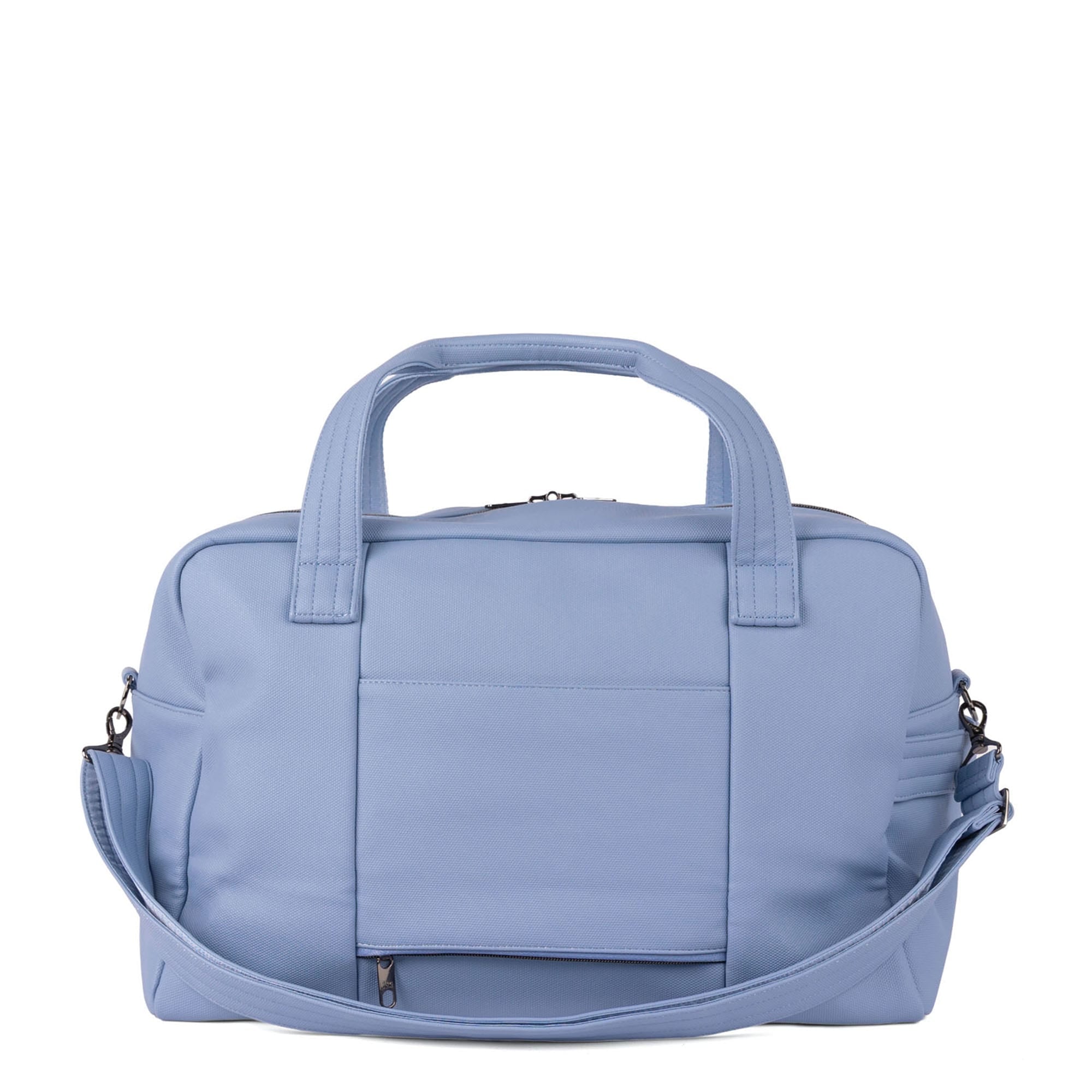 Charger Matte Luxe VL Overnight Bag with Charm Bar - BLUEBELL - 26136_Charger_MatteLuxe_Bluebell_Angle_04