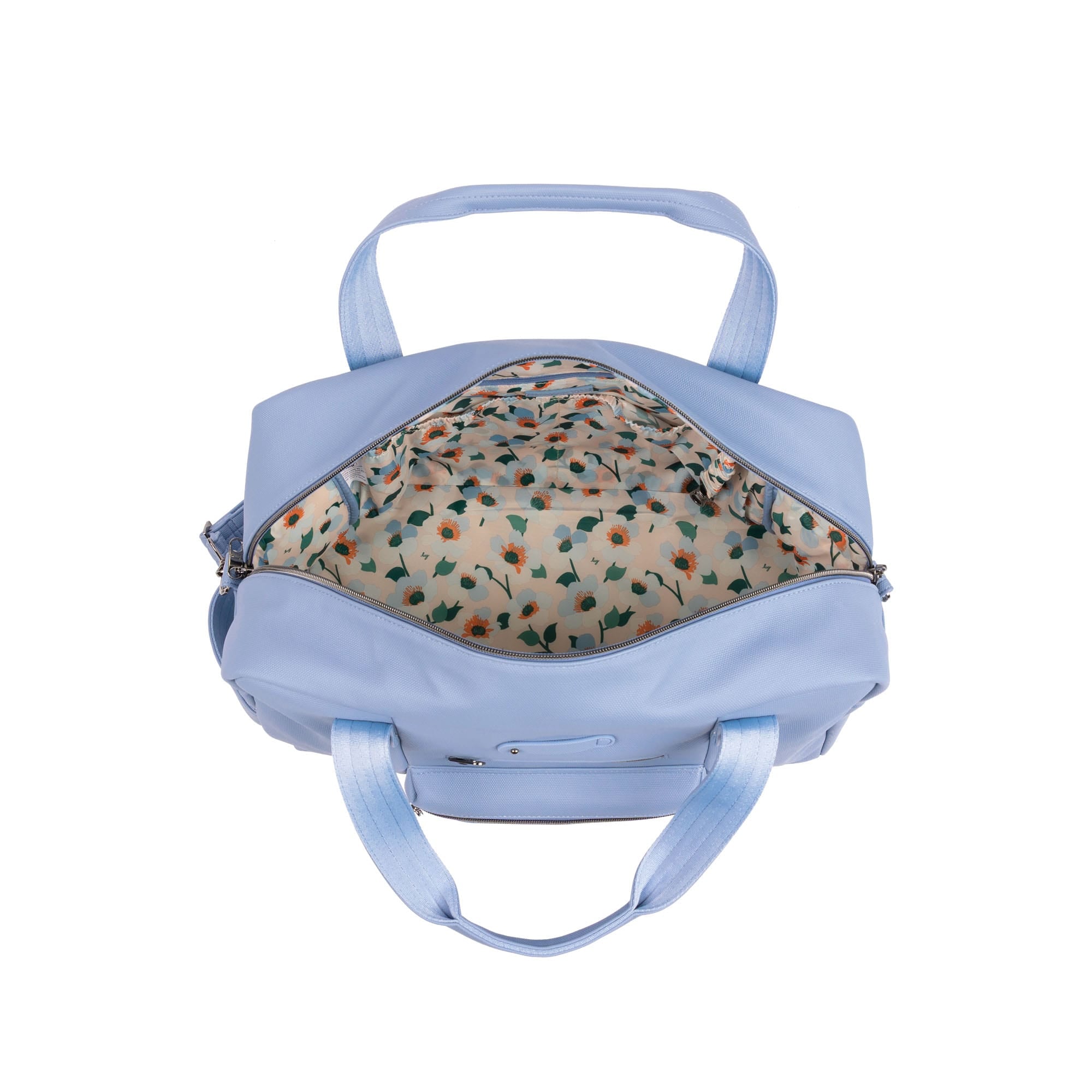 Charger Matte Luxe VL Overnight Bag with Charm Bar - BLUEBELL - 26136_Charger_MatteLuxe_Bluebell_Angle_05