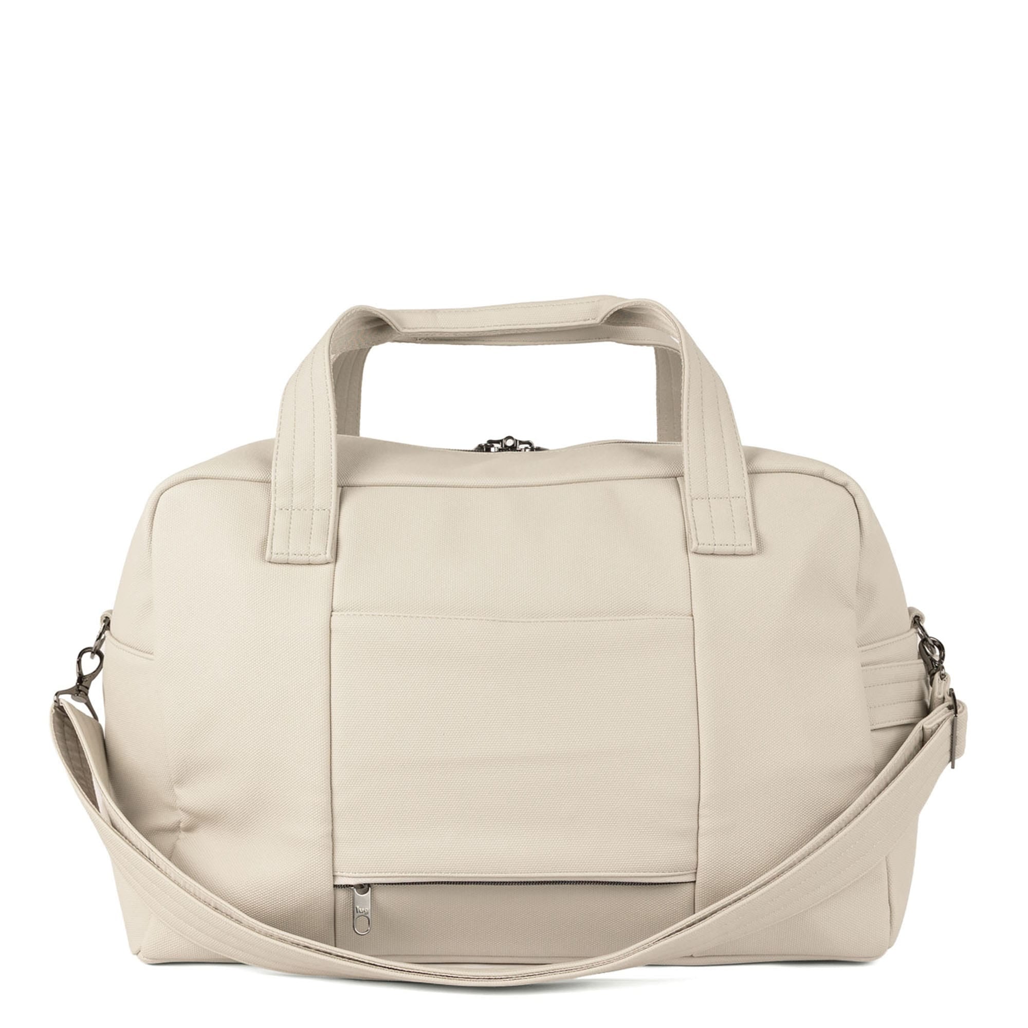 Charger Matte Luxe VL Overnight Bag with Charm Bar - PEBBLE - 26137_Charger_MatteLuxe_Pebble_Angle_04