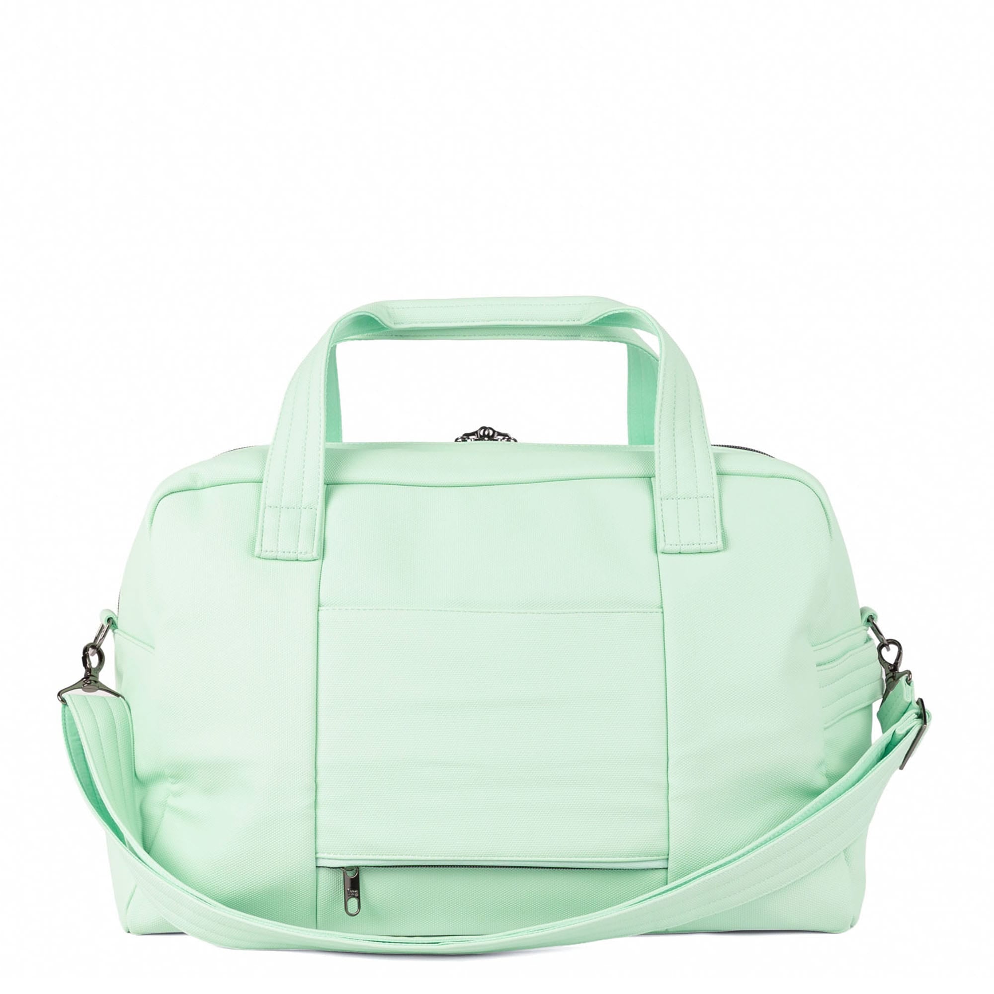 Charger Matte Luxe VL Overnight Bag with Charm Bar - MIST GREEN - 26138_Charger_MatteLuxe_MistGreen_Angle_04