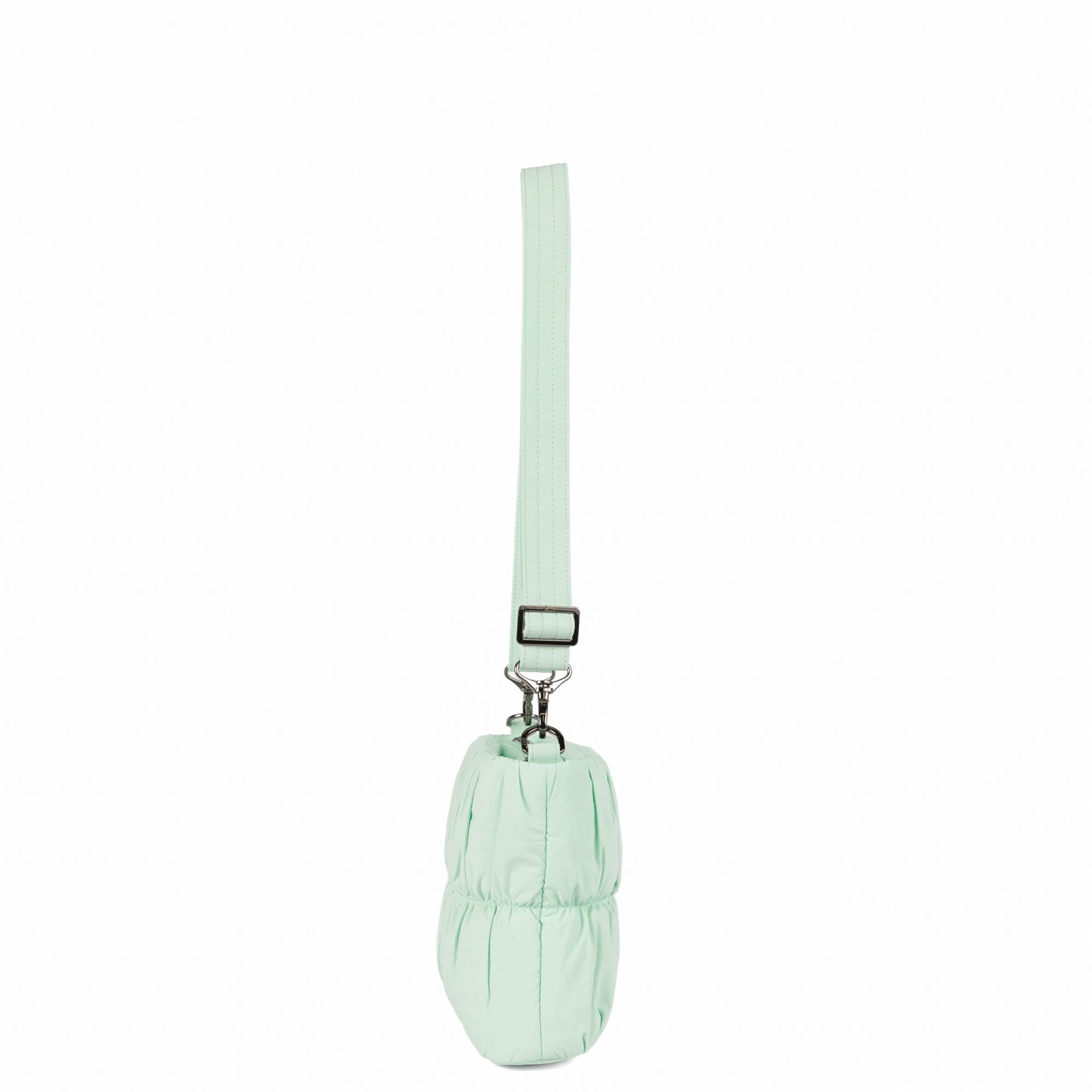 Flounce CloudGo Ruched Crossbody Bag - MIST GREEN - 26153_Flounce_CloudGo_MistGreen_Angle_03