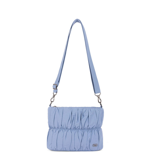 Flounce CloudGo Ruched Crossbody Bag - - 26155_Flounce_CloudGo_Bluebell_Angle_01_5br1lh