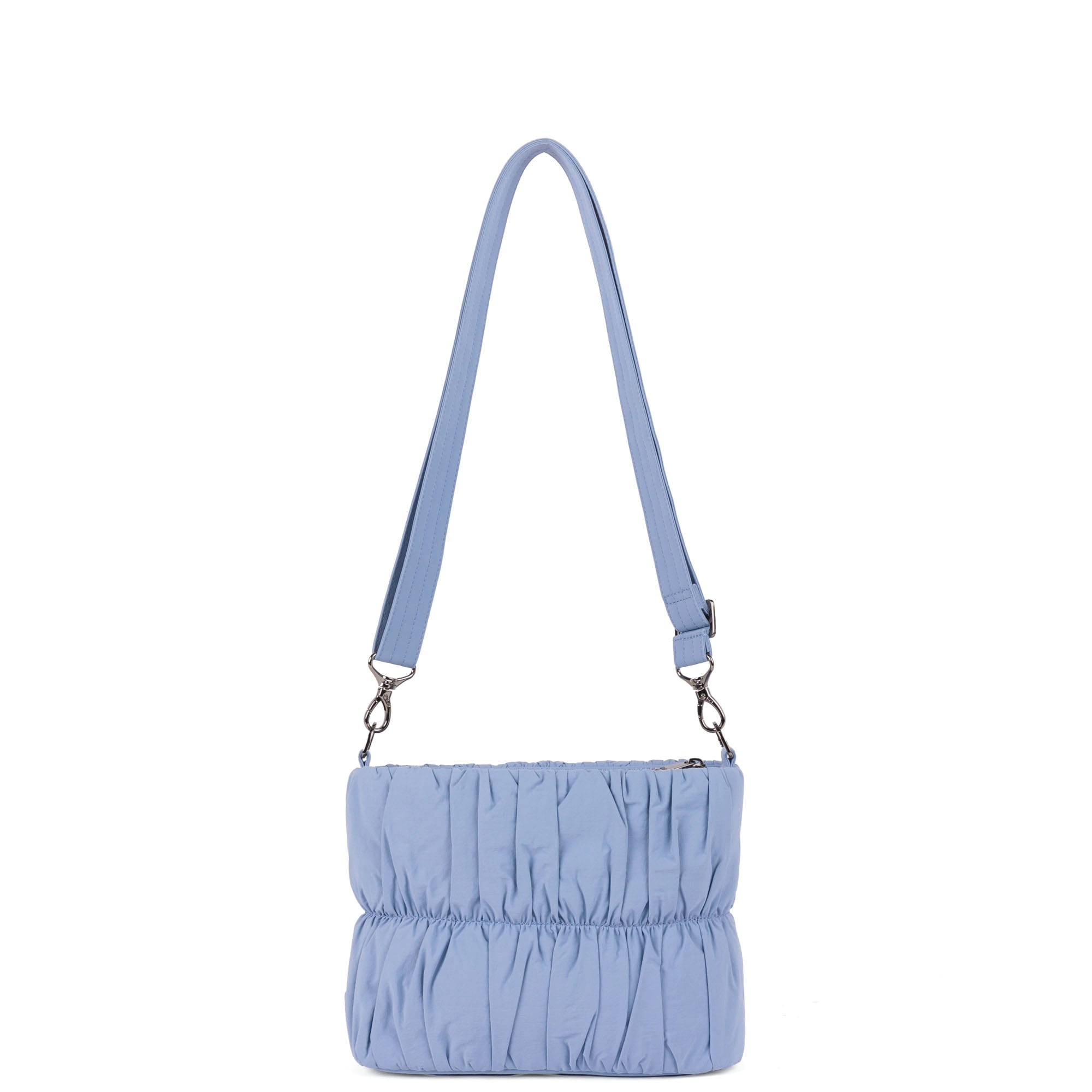 Flounce CloudGo Ruched Crossbody Bag - BLUEBELL - 26155_Flounce_CloudGo_Bluebell_Angle_04
