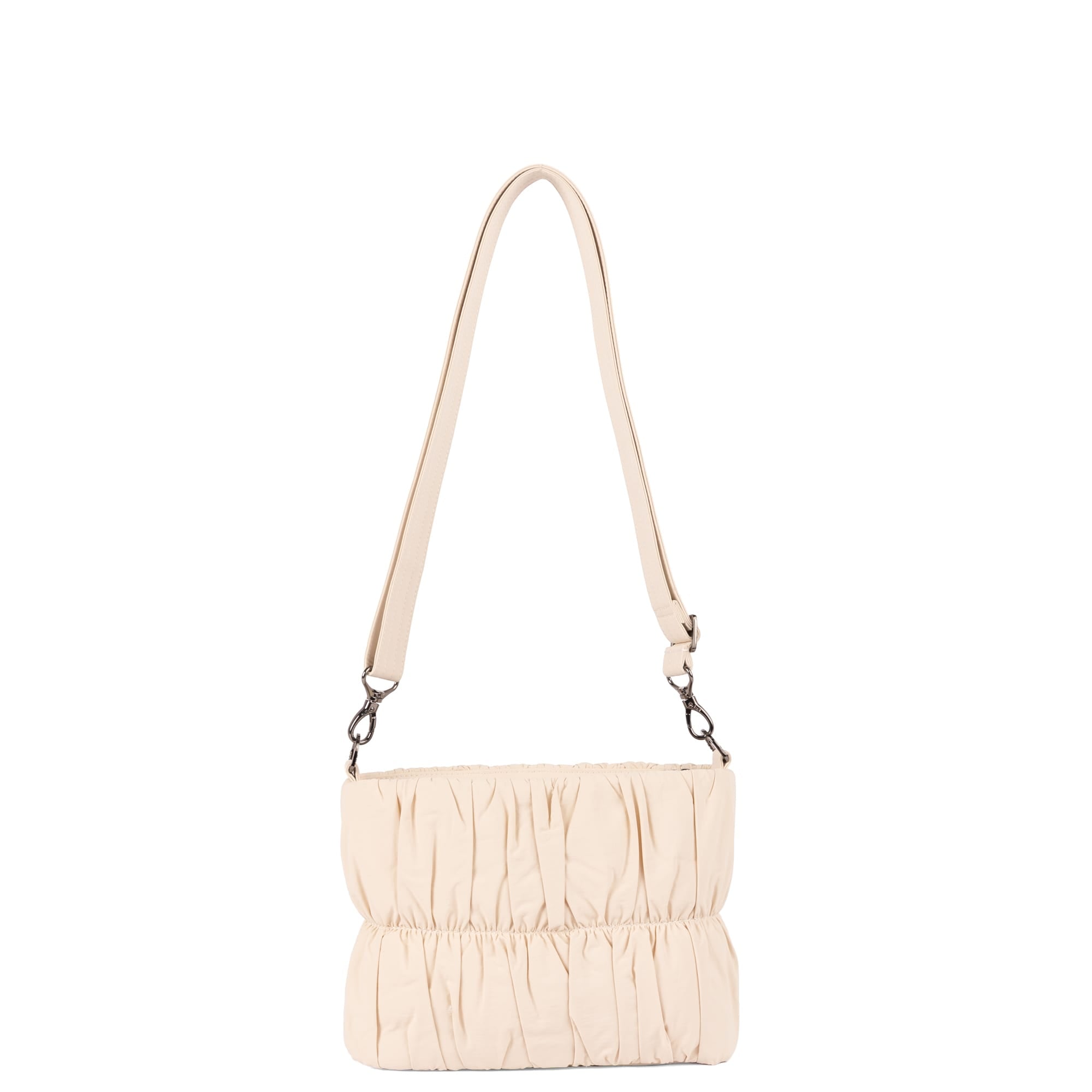 Flounce CloudGo Ruched Crossbody Bag - MACADAMIA - 26157_Flounce_CloudGo_Macademia_Angle_04