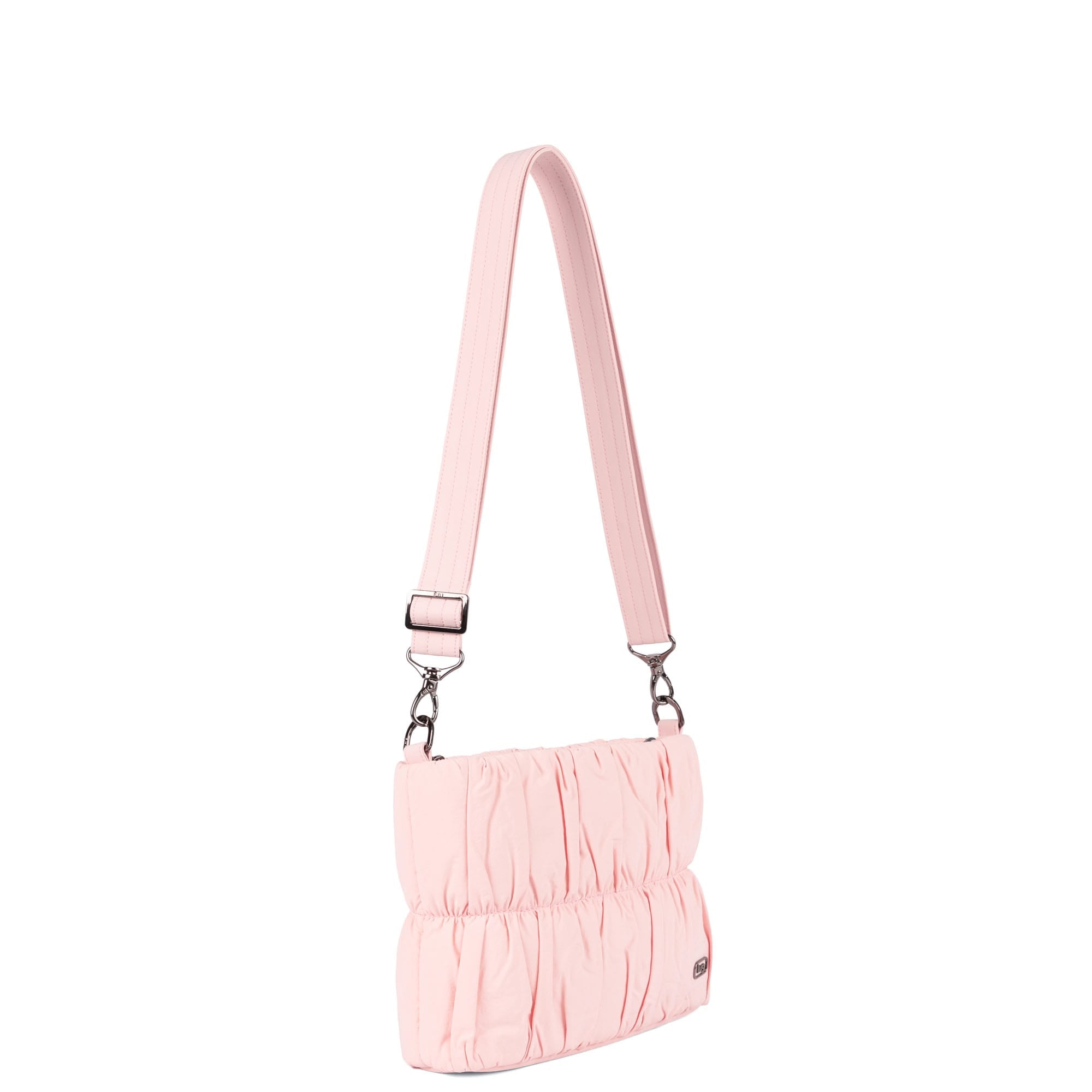 Flounce CloudGo Ruched Crossbody Bag - PINKY PROMISE - 26158_Flounce_CloudGo_PinkyPromise_Angle_02
