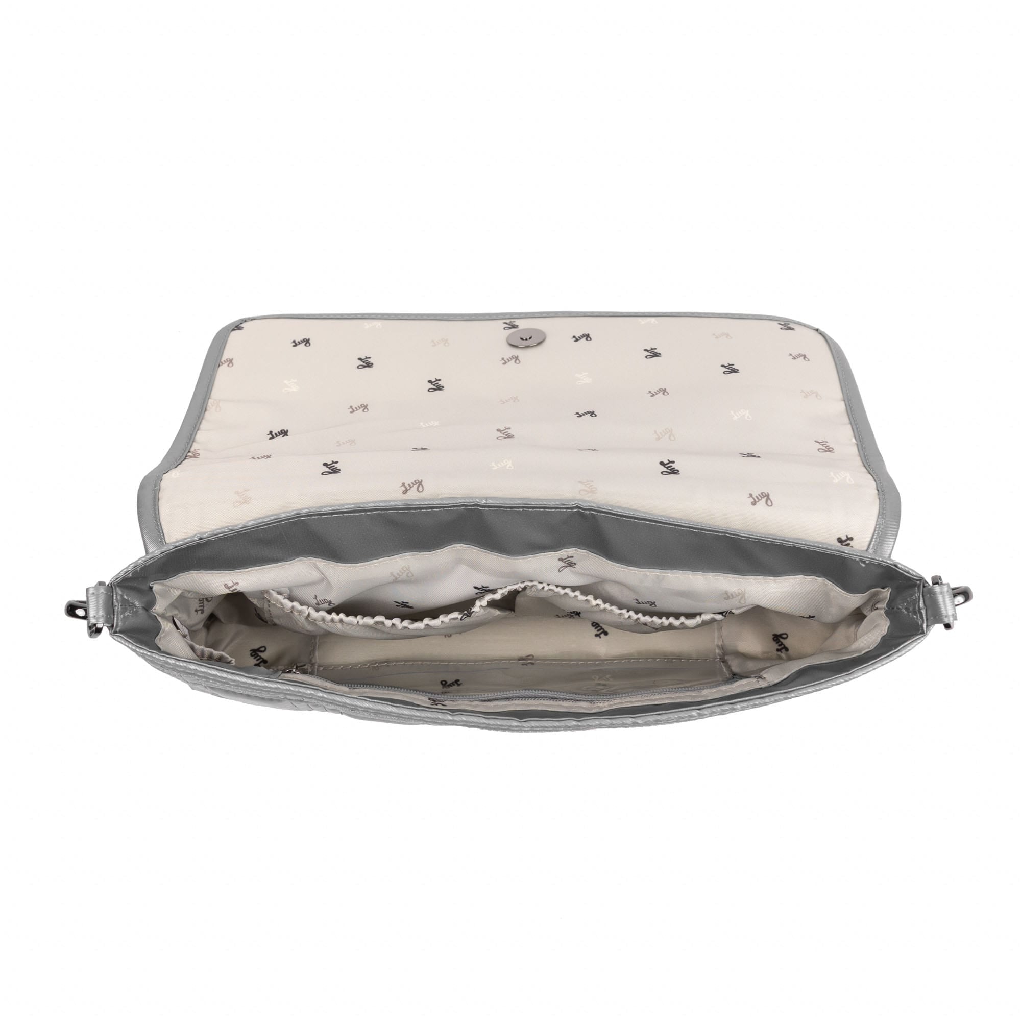 Strut Shoulder Bag - METALLIC CLOUD GREY - 26161_Strut_MetallicCloudGrey_Angle_05