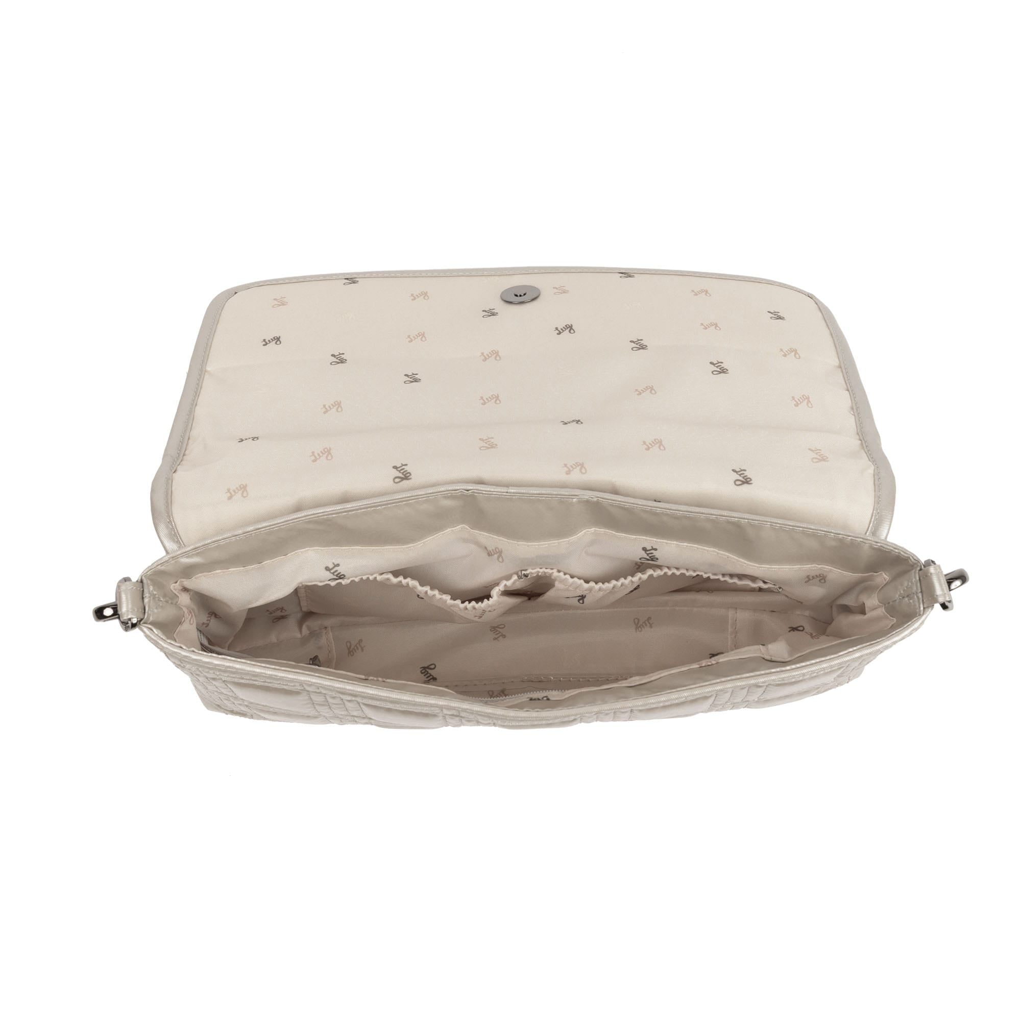 Strut Shoulder Bag - METALLIC PEBBLE - 26162_Strut_MetallicPebble_Angle_05