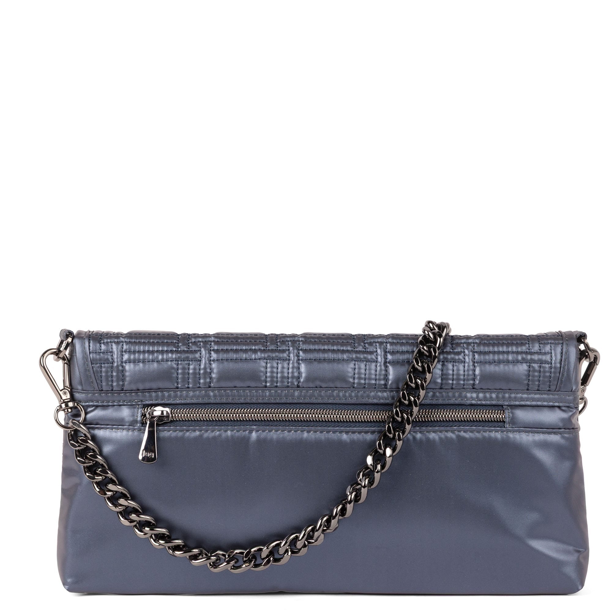Strut Shoulder Bag - METALLIC INDIGO - 26167_Strut_MetallicIndigo_Angle_04