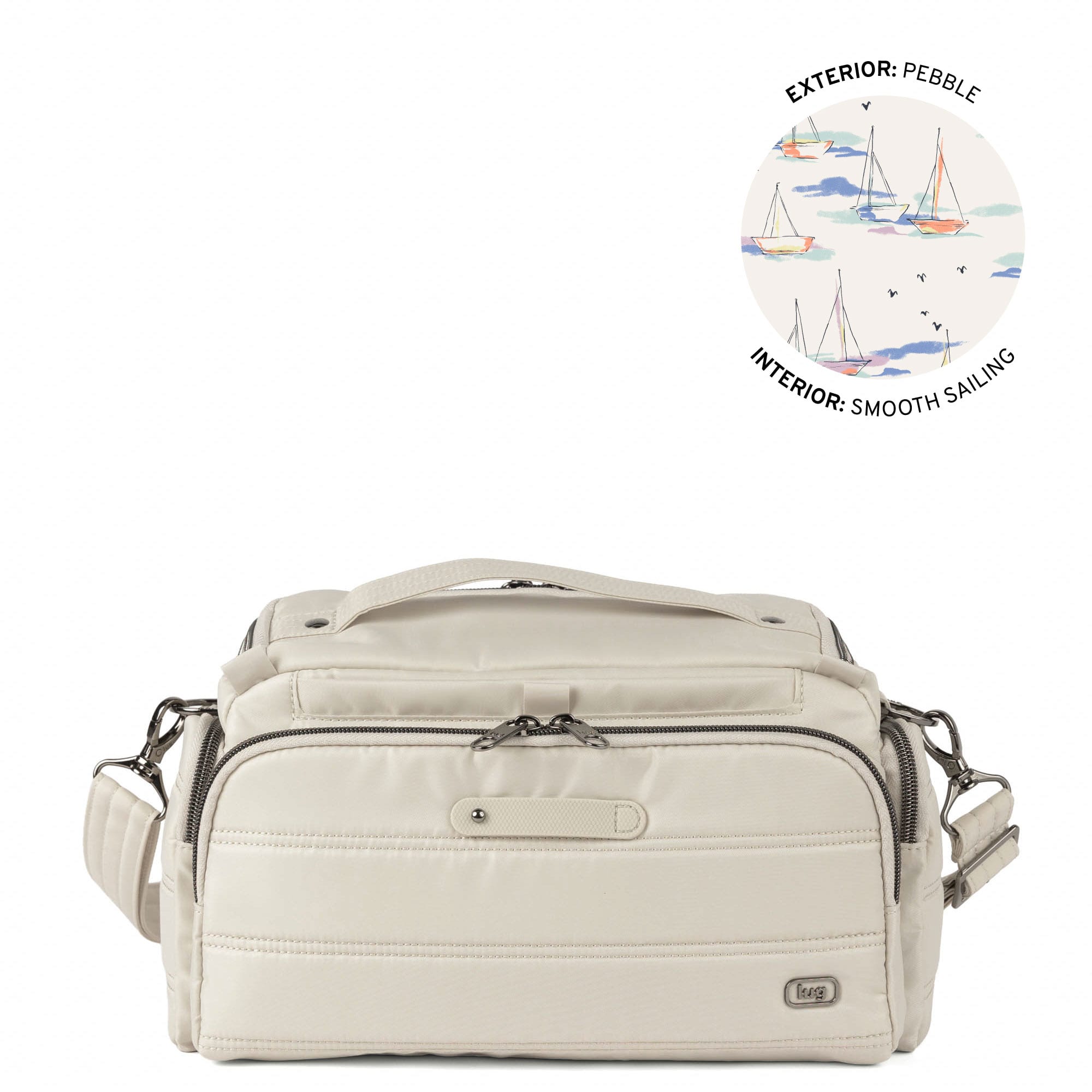 Trolley 3 Crossbody Bag - PEBBLE - 26171_Trolley3_Pebble_Angle_01