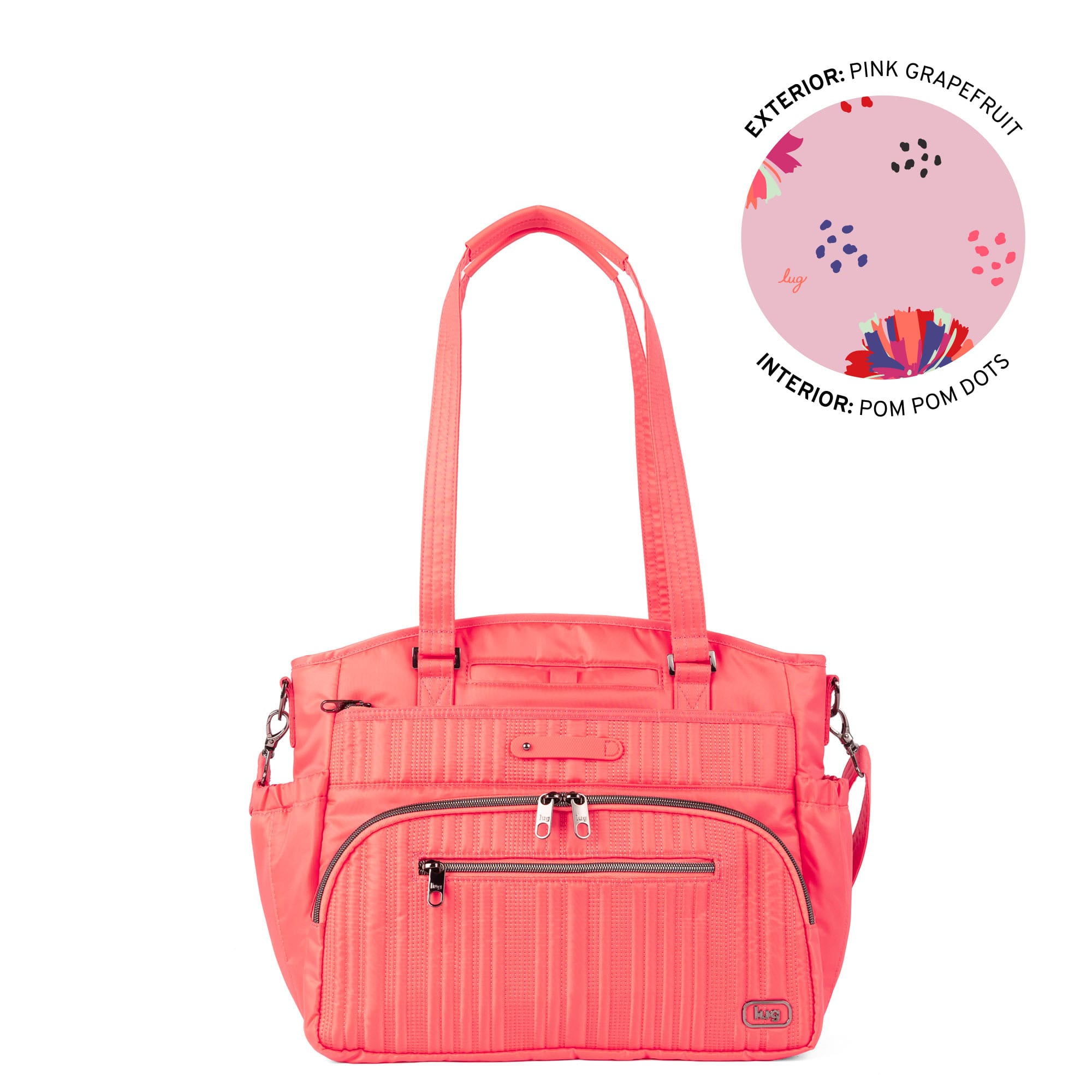 Windjammer Large Convertible Tote Bag - PINK GRAPEFRUIT - 26183_Windjammer_LargeTote_PinkGrapefruit_Angle_01