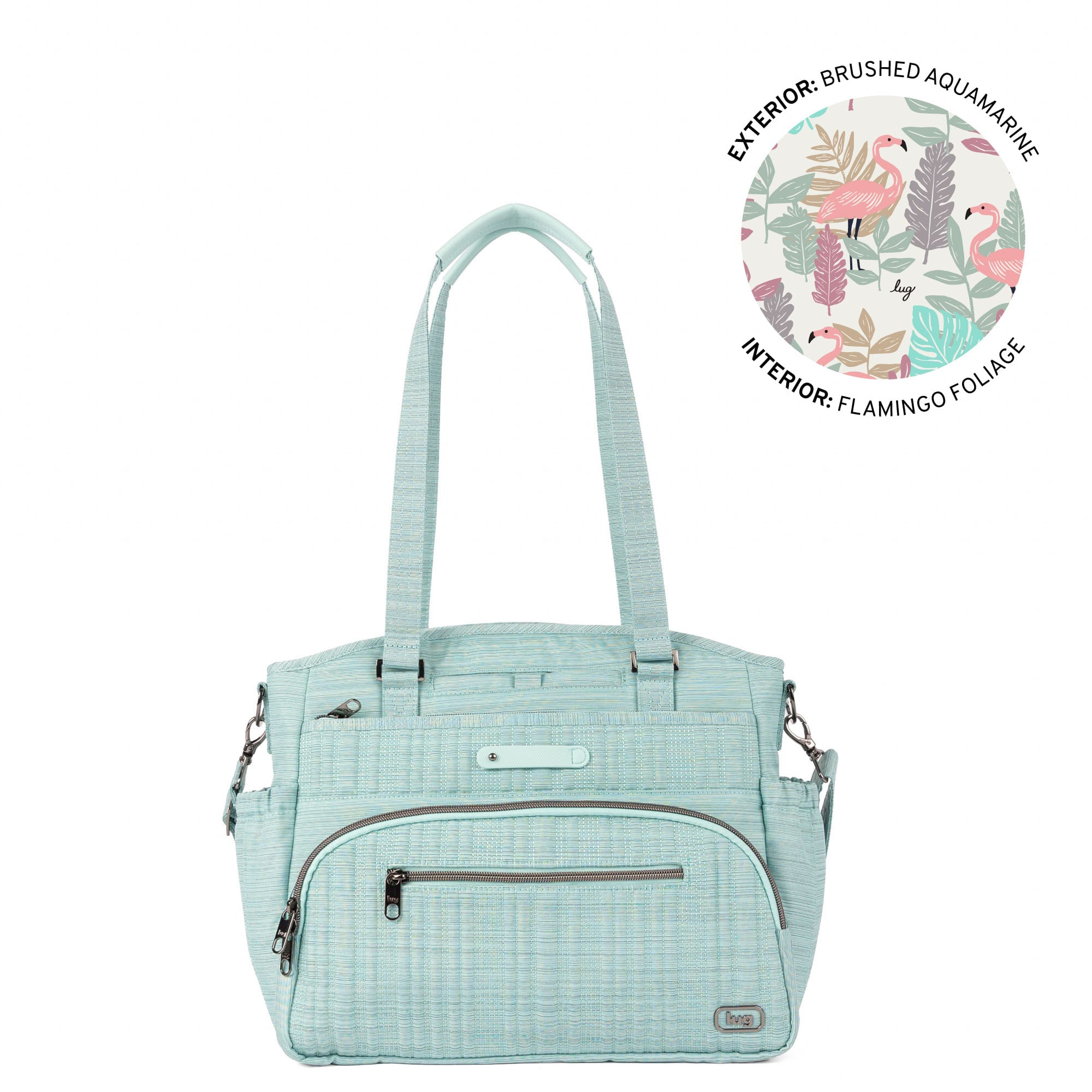 Windjammer Large Convertible Tote Bag - BRUSHED AQUAMARINE - 26185_Windjammer_LargeTote_BrushedAquamarine_Angle_01