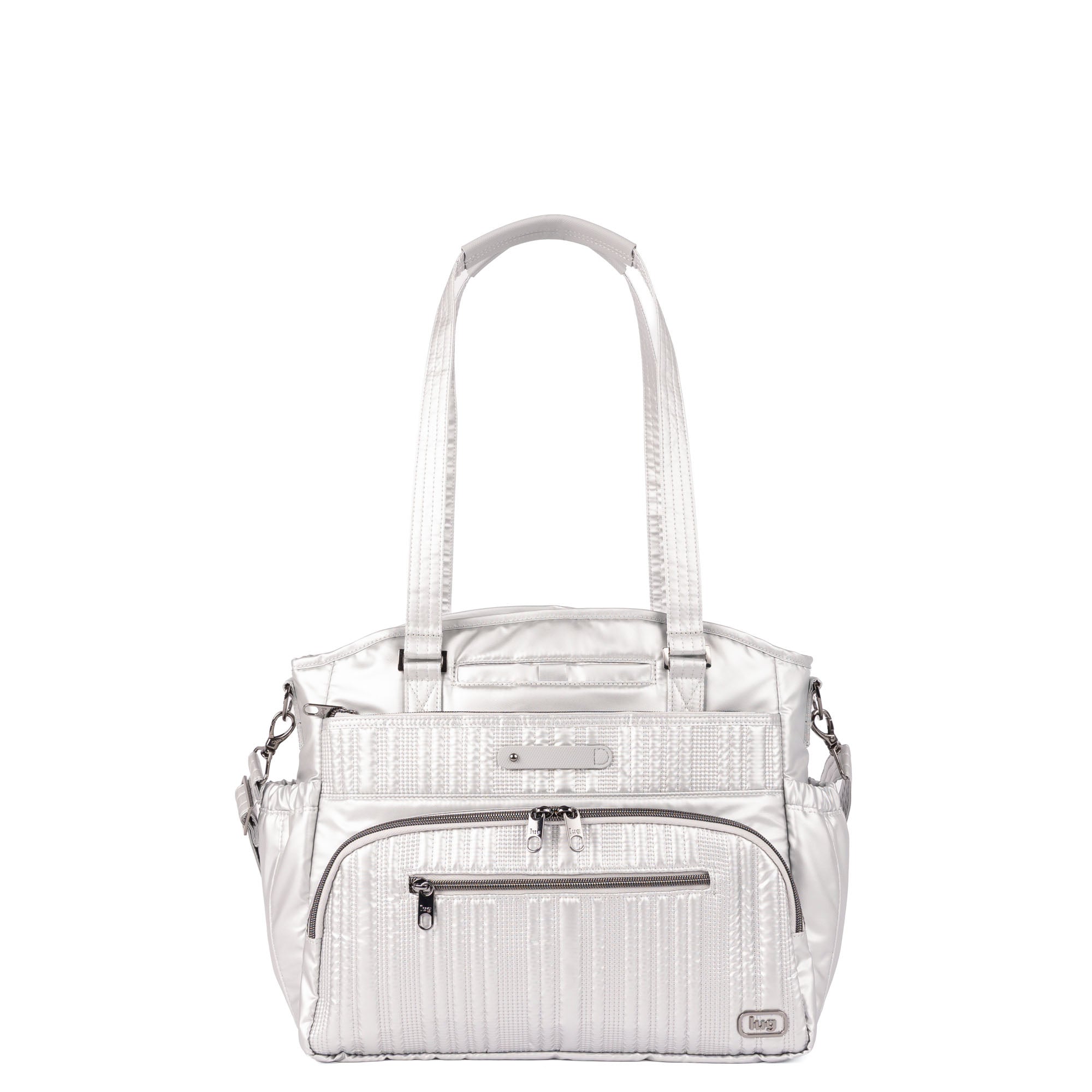 Windjammer Large Convertible Tote Bag - METALLIC SILVER - 26187_Windjammer_LargeTote_MetallicSilver_Angle_01