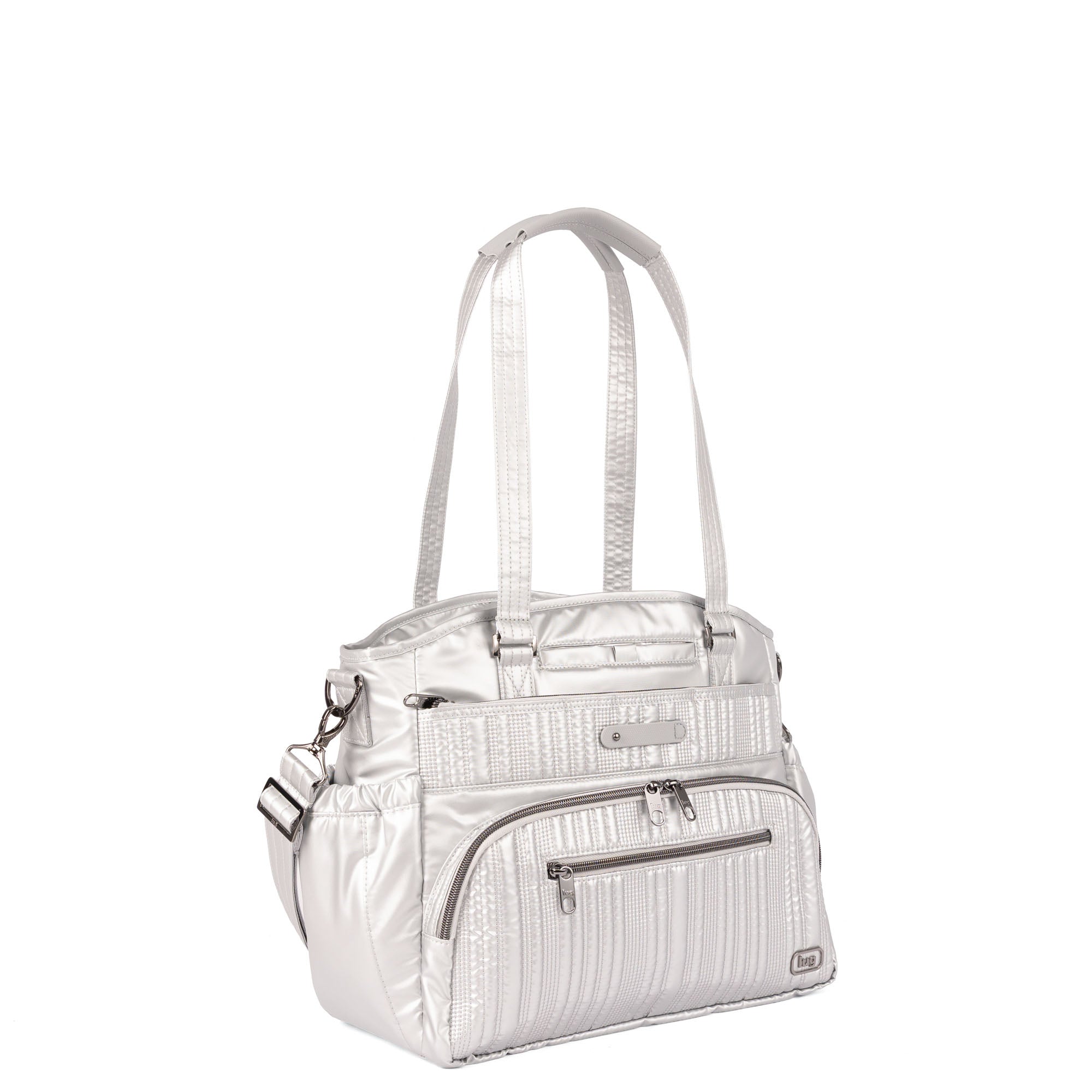 Windjammer Large Convertible Tote Bag - METALLIC SILVER - 26187_Windjammer_LargeTote_MetallicSilver_Angle_02
