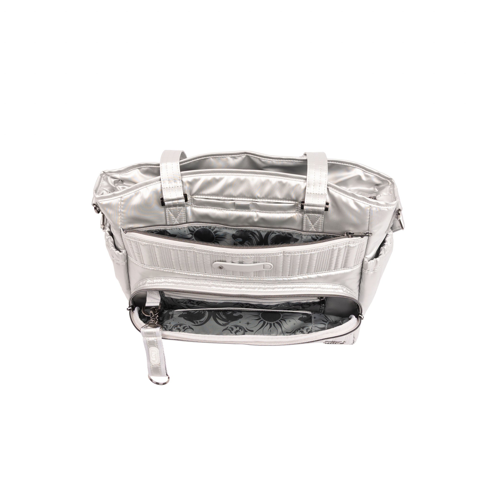 Windjammer Large Convertible Tote Bag - METALLIC SILVER - 26187_Windjammer_LargeTote_MetallicSilver_Angle_06