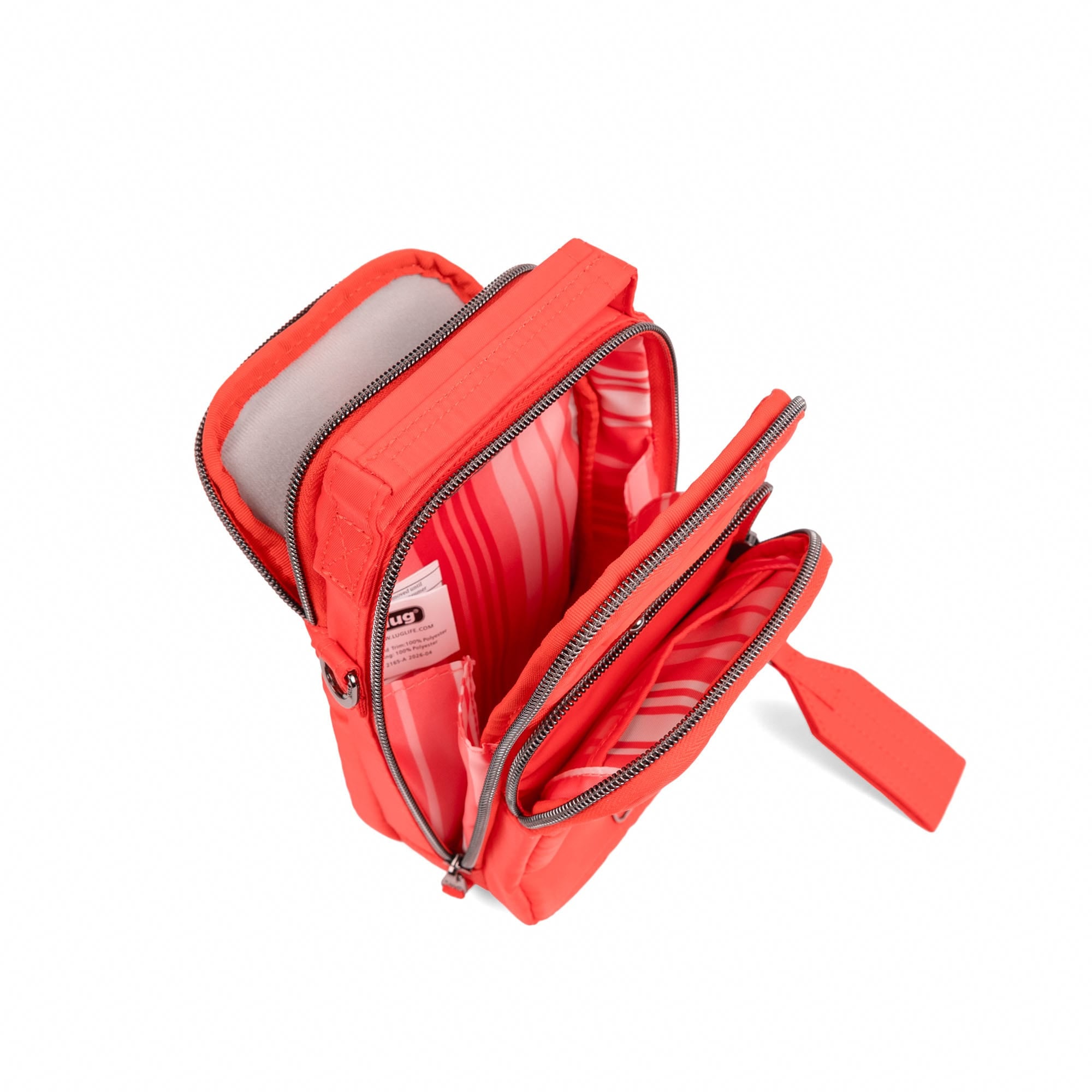 Skeeter Mini Bridge Crossbody Bag with Puller - CAYENNE RED - 26188_SkeeterMiniBridge_CayenneRed_Angle_06