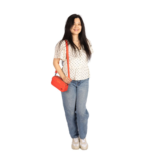 Coupe XL Plus Convertible Crossbody Bag with Charm Bar - - 26191_Cloudhopper_CayenneRed_BagProportion_01