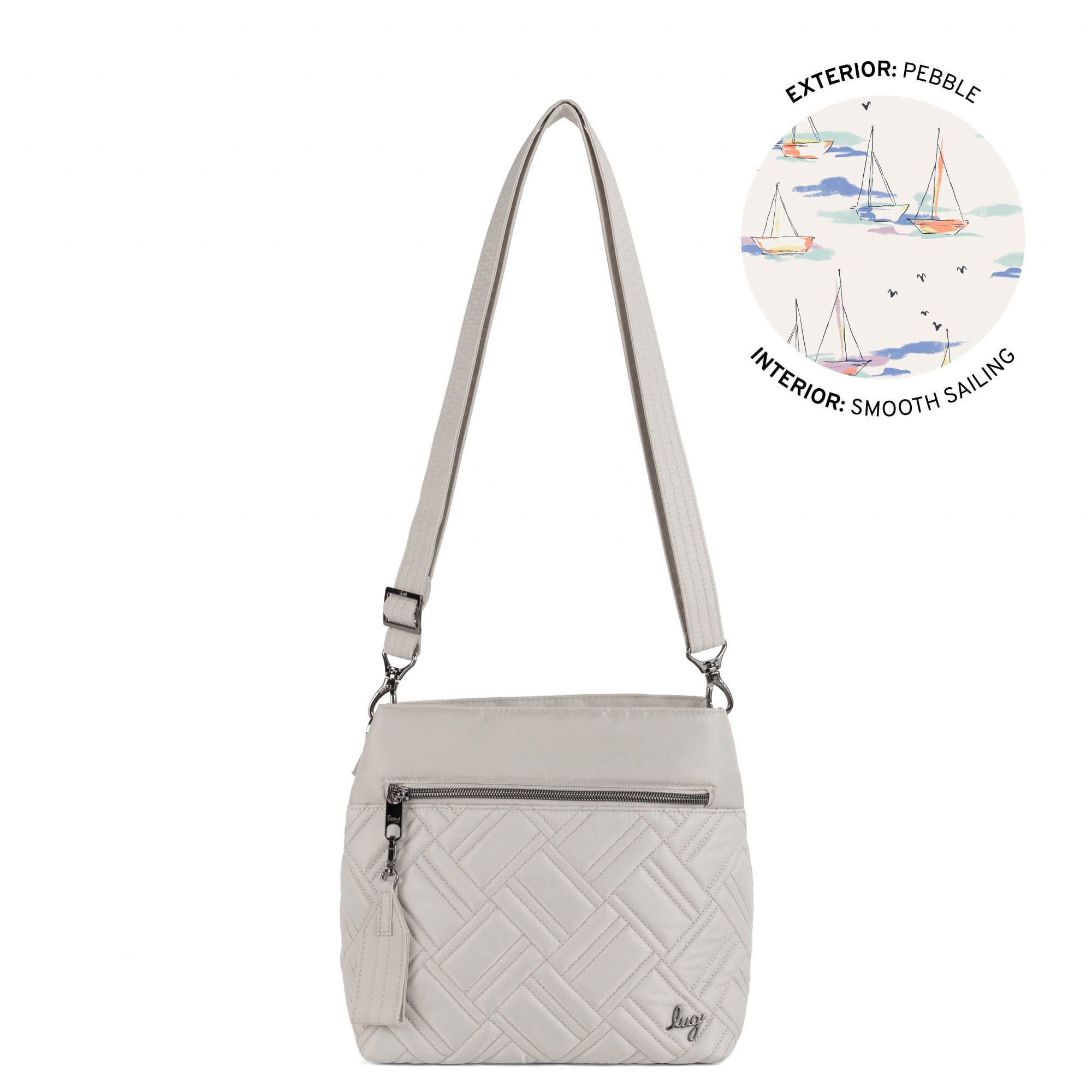 Double Dip Crossbody Bag - PEBBLE - 26199_DoubleDip_Pebble_Angle_01