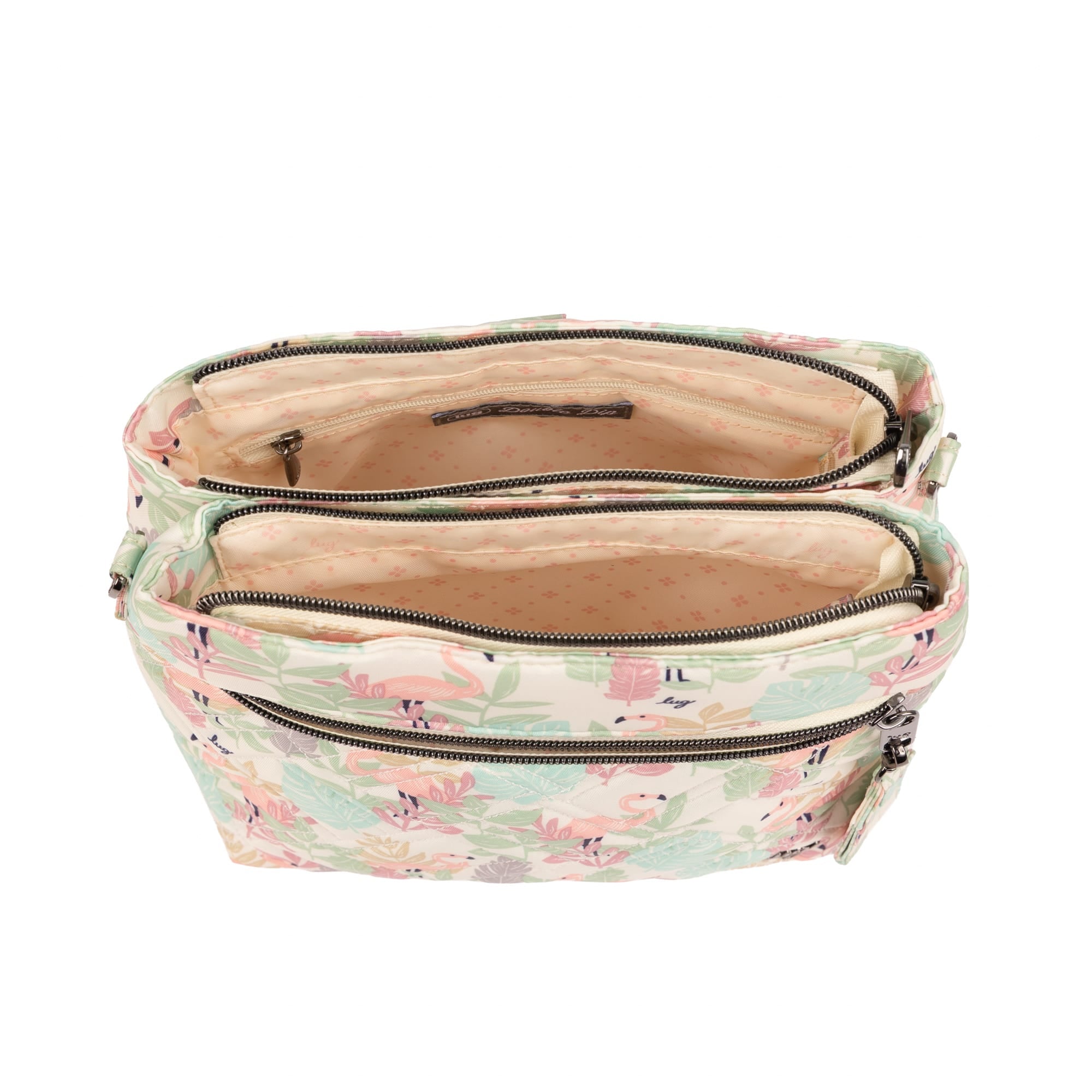 Double Dip Crossbody Bag - FLAMINGO FOLIAGE - 26200_DoubleDip_FlamingoFoliage_Angle_05