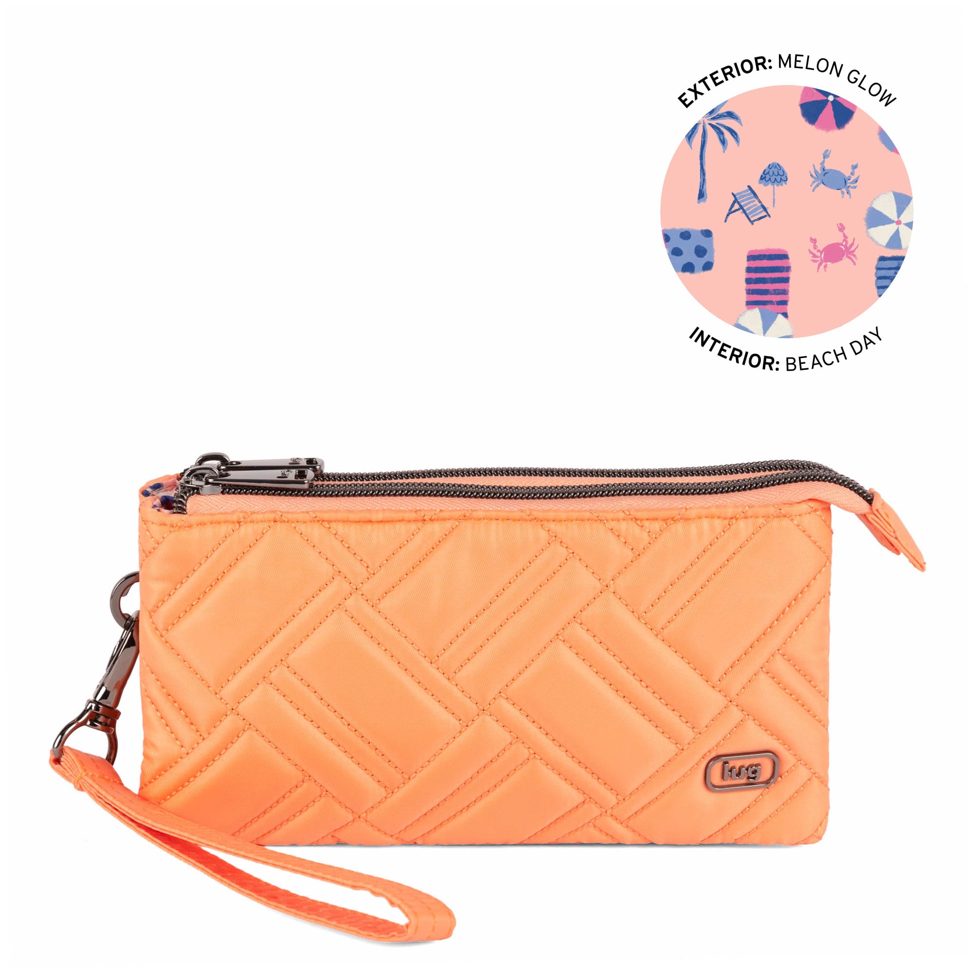 Frolic RFID Wristlet - MELON GLOW - 26204_Frolic_MelonGlow_Angle_01