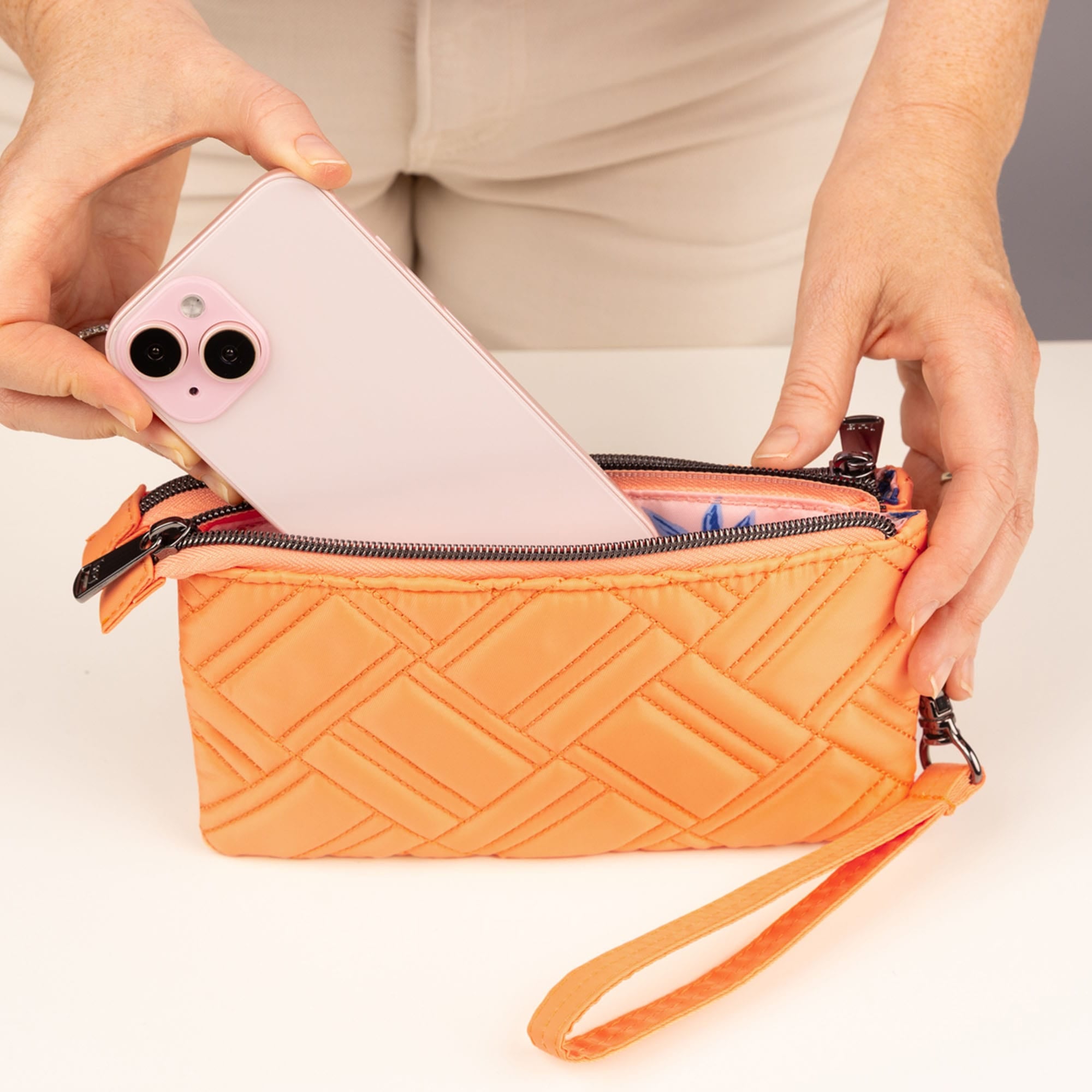 Frolic RFID Wristlet - - 26204_Frolic_MelonGlow_Lifestyle_04