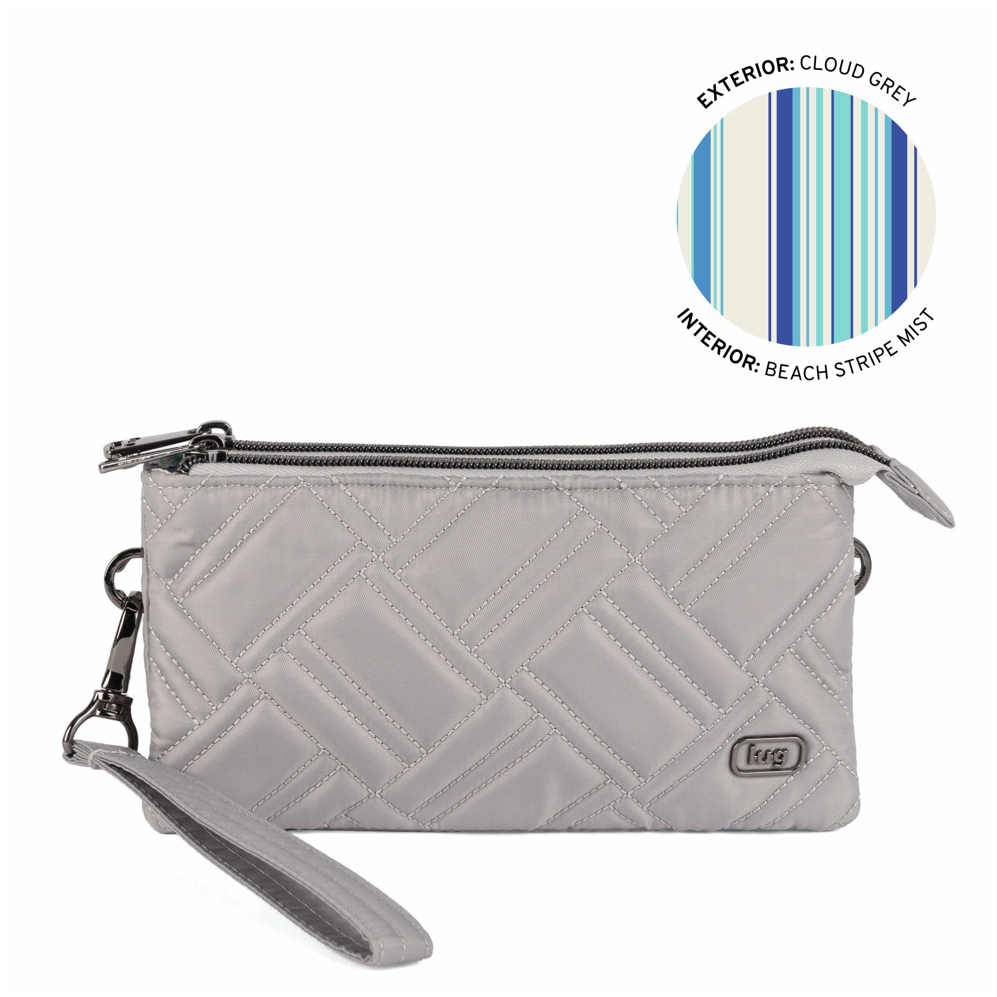 Frolic RFID Wristlet - CLOUD GREY - 26206_Frolic_CloudGrey_Angle_01