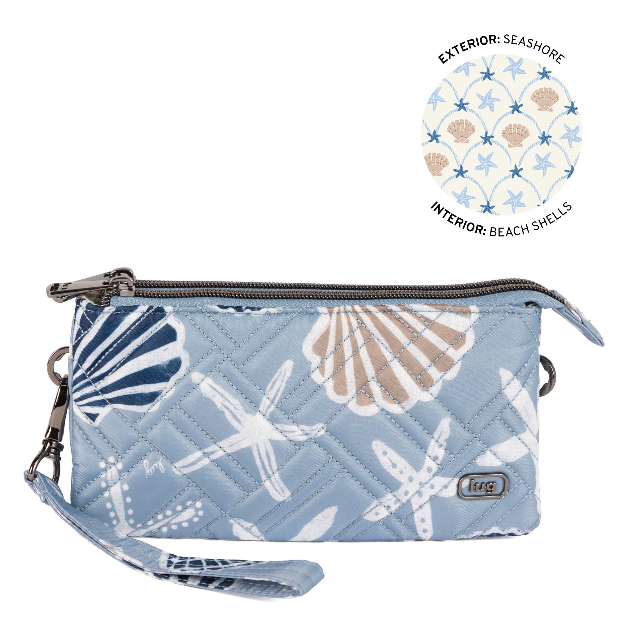 Frolic RFID Wristlet - SEASHORE - 26207_Frolic_Seashore_Angle_01