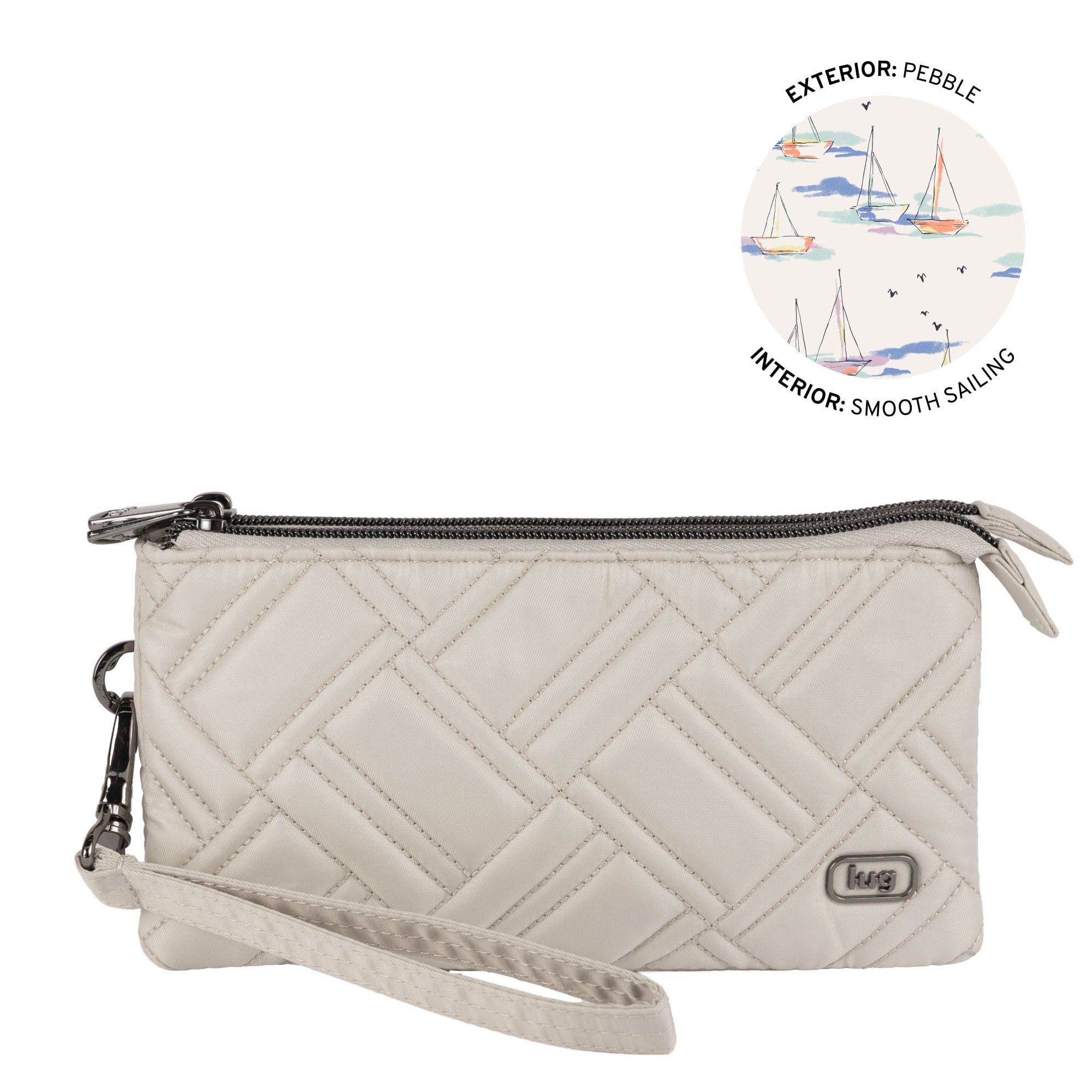 Frolic RFID Wristlet - PEBBLE - 26208_Frolic_Pebble_Angle_01
