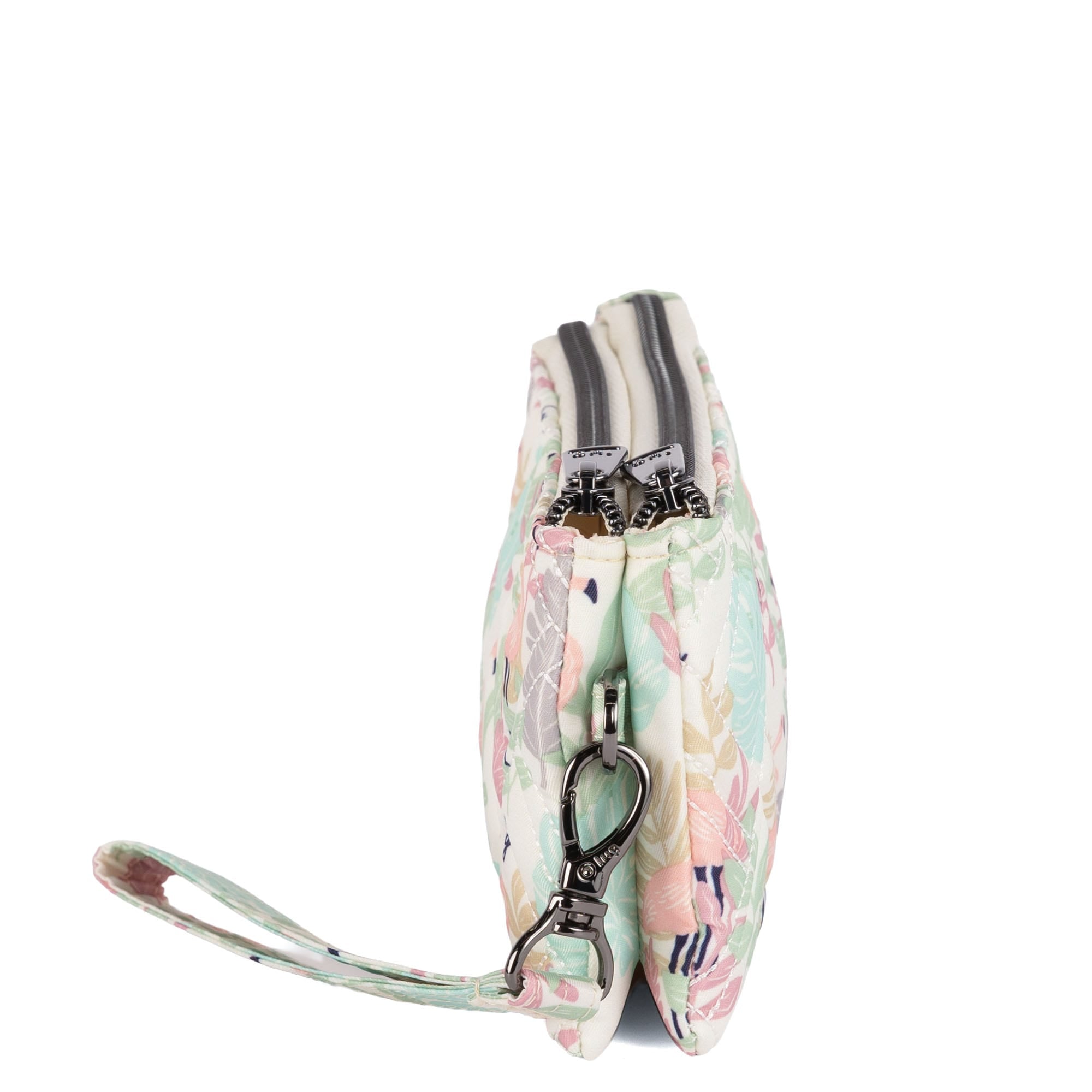 Frolic RFID Wristlet - FLAMINGO FOLIAGE - 26209_Frolic_FlamingoFoliage_Angle_03