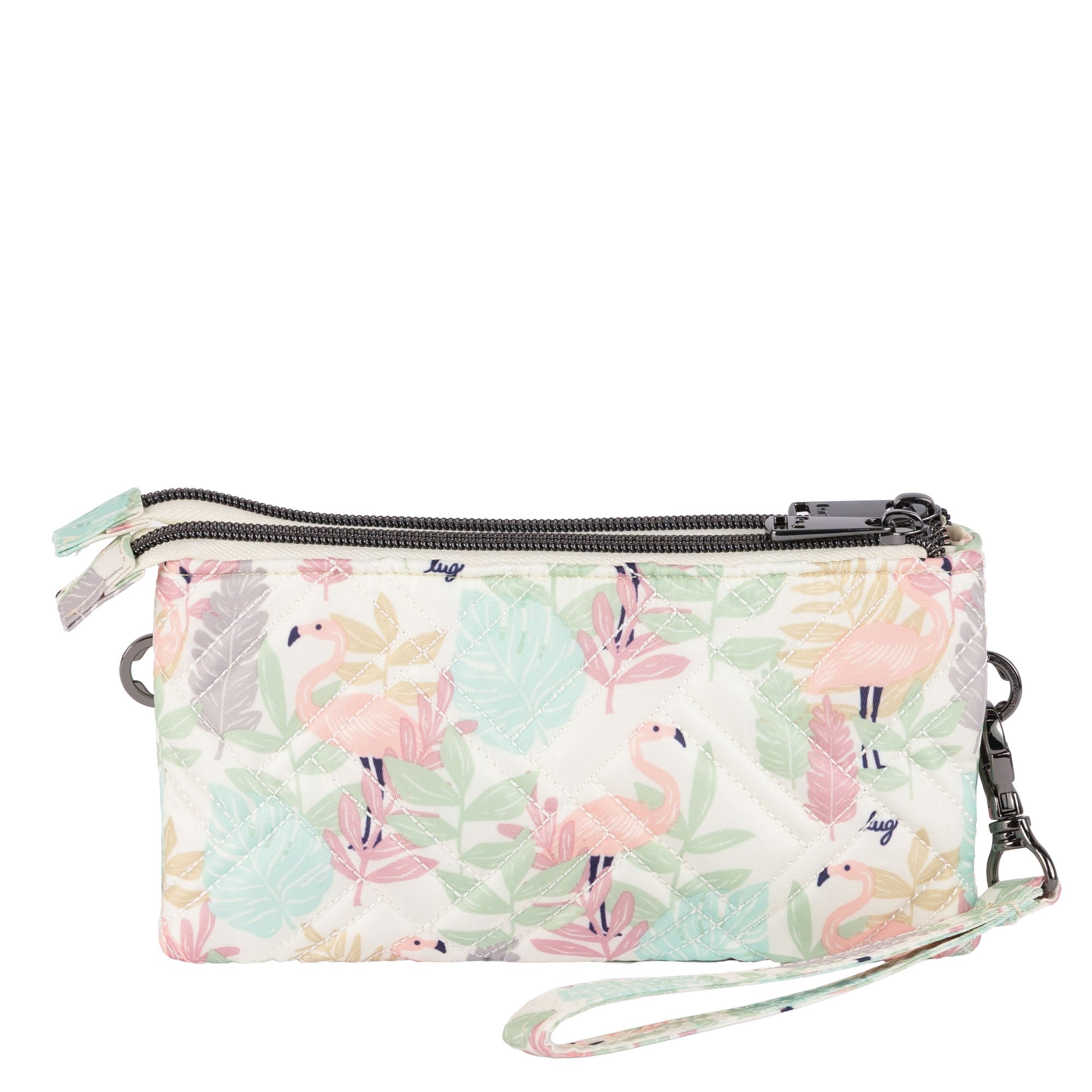 Frolic RFID Wristlet - FLAMINGO FOLIAGE - 26209_Frolic_FlamingoFoliage_Angle_04