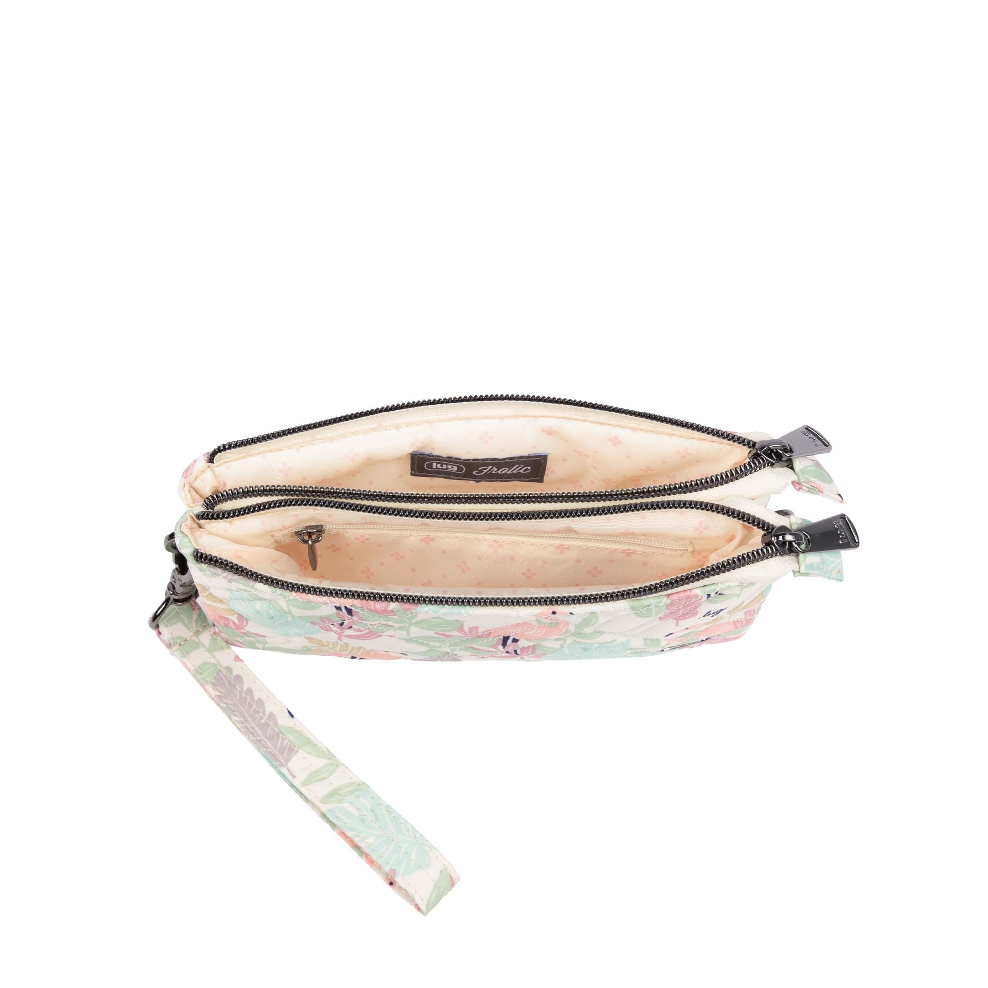 Frolic RFID Wristlet - FLAMINGO FOLIAGE - 26209_Frolic_FlamingoFoliage_Angle_05