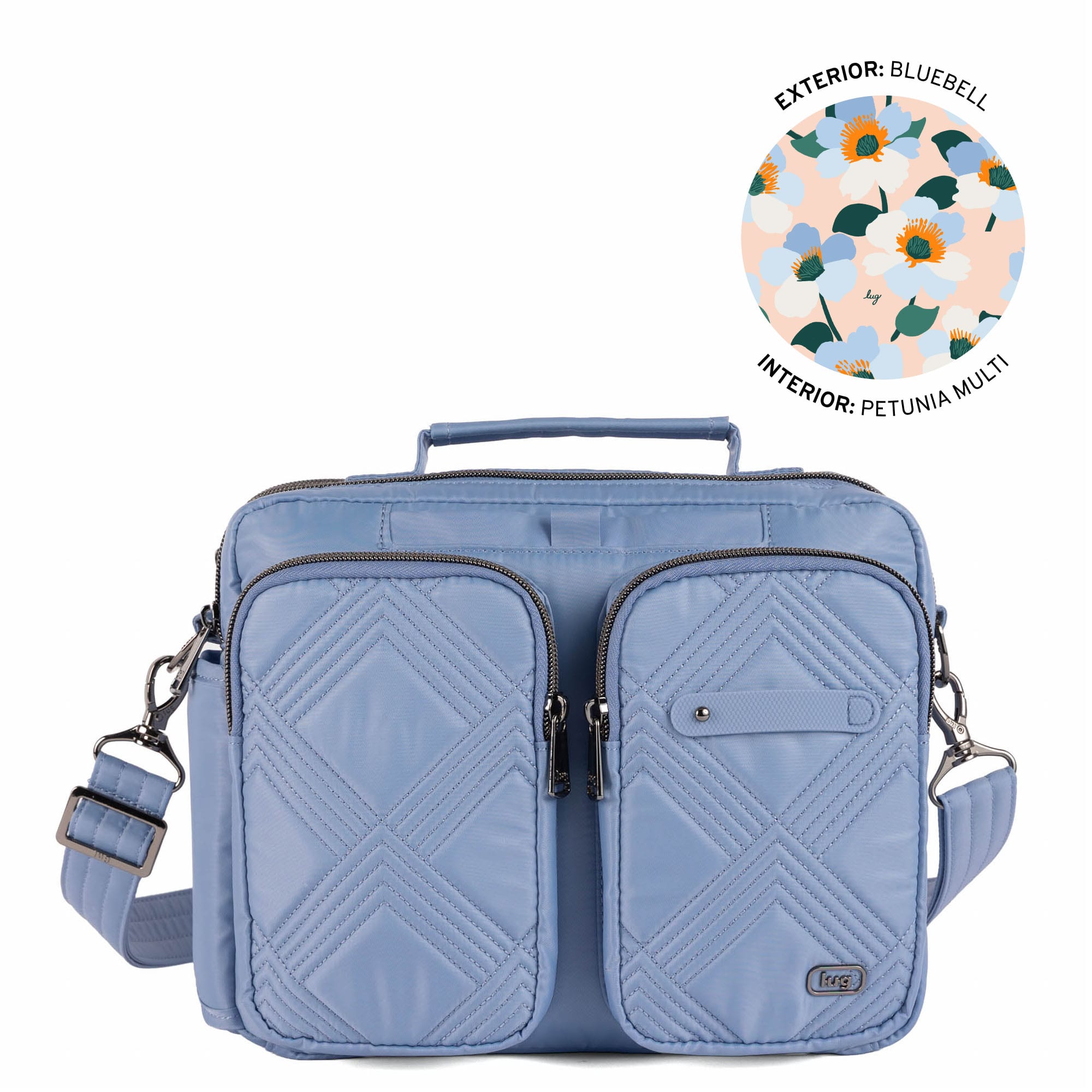 Navigator 2 Crossbody Bag - BLUEBELL - 26227_Navigator2_Bluebell_Angle_01
