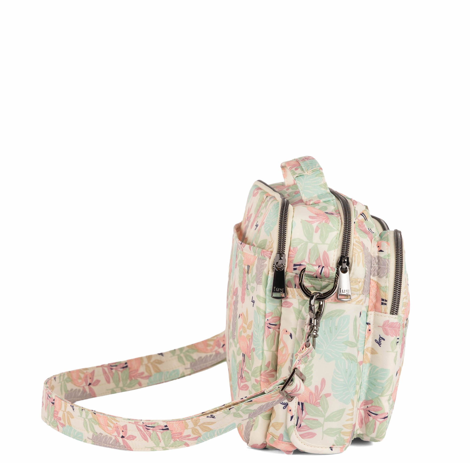 Navigator 2 Crossbody Bag - FLAMINGO FOLIAGE - 26233_Navigator2_FlamingoFoliage_Angle_03