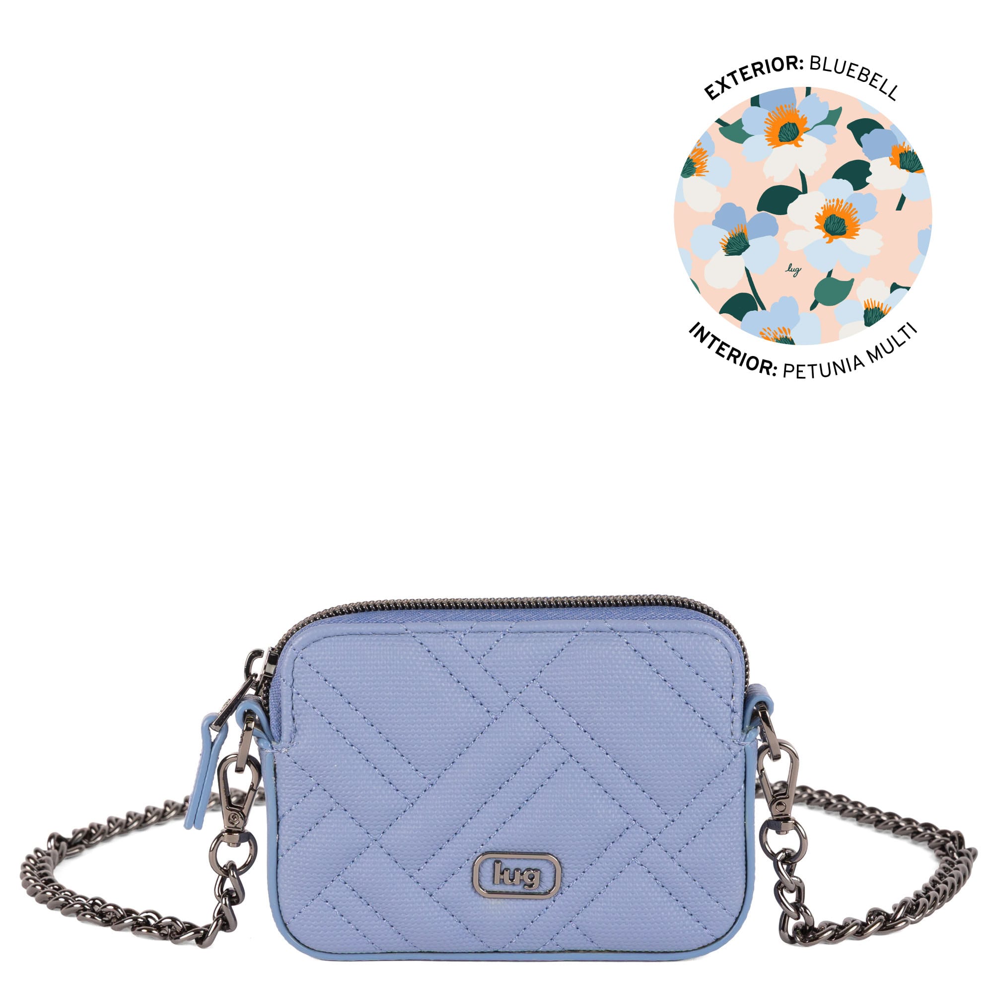 Juke Matte Luxe VL Mini Bag - BLUEBELL - 26236_JukeML_Bluebell_Angle_01