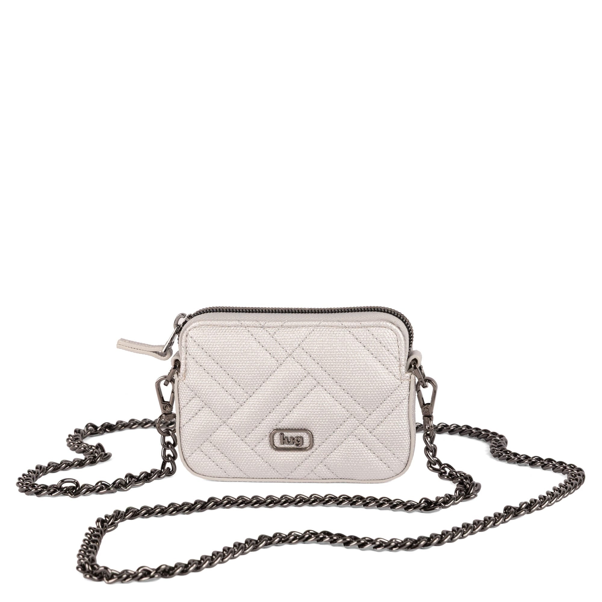 Juke Matte Luxe VL Mini Bag - METALLIC SILVER - 26242_JukeML_MetallicSilver_Angle_03