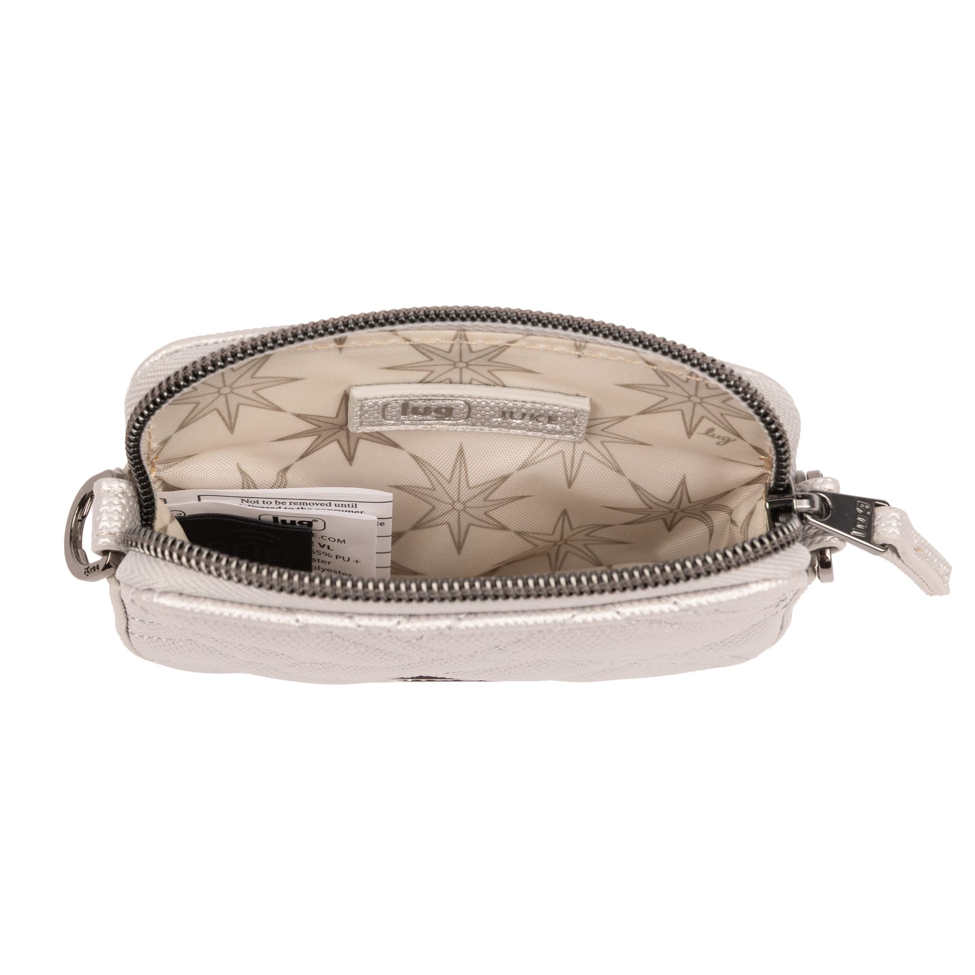 Juke Matte Luxe VL Mini Bag - METALLIC SILVER - 26242_JukeML_MetallicSilver_Angle_04