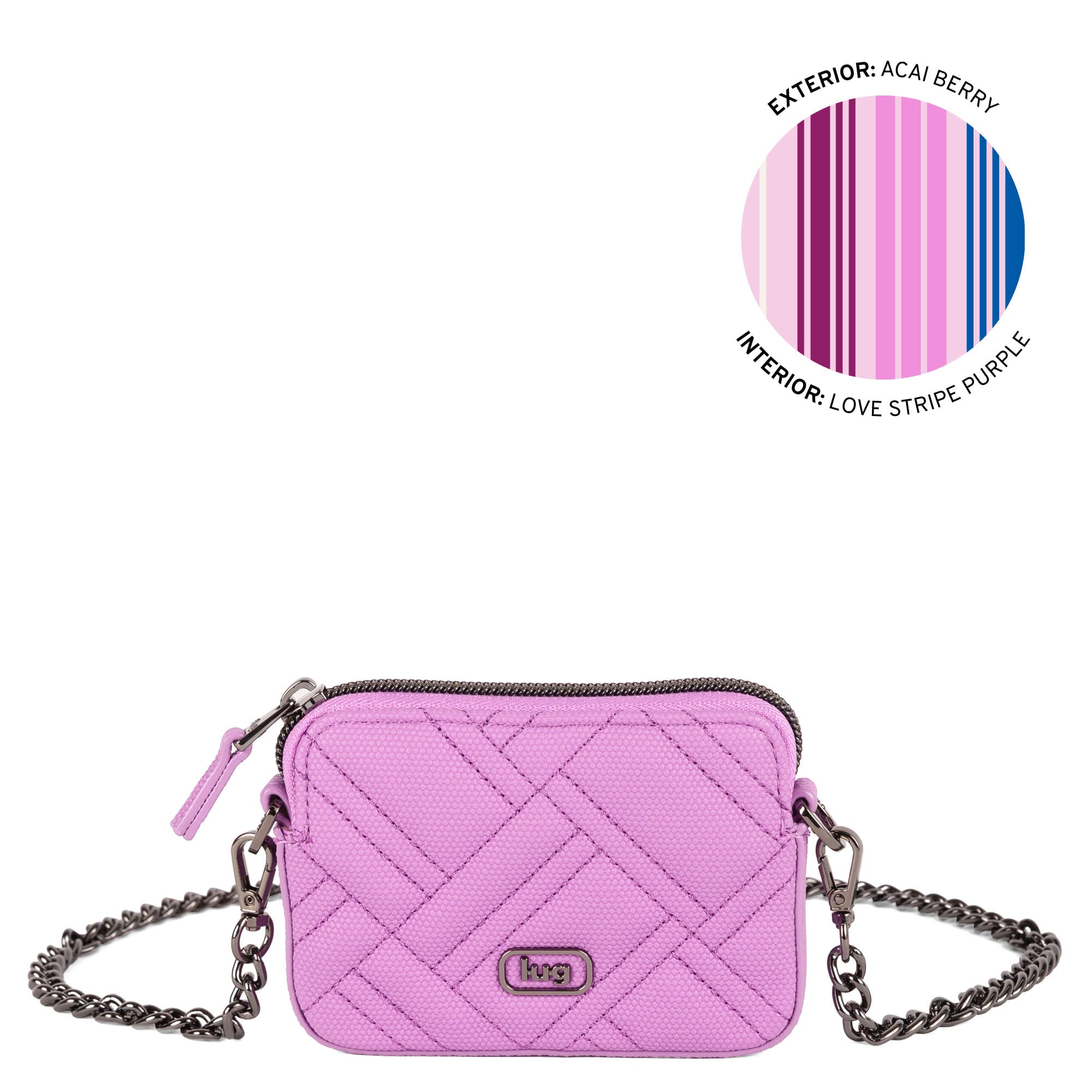 Juke Matte Luxe VL Mini Bag - ACAI BERRY - 26245_JukeML_AcaiBerry_Angle_01