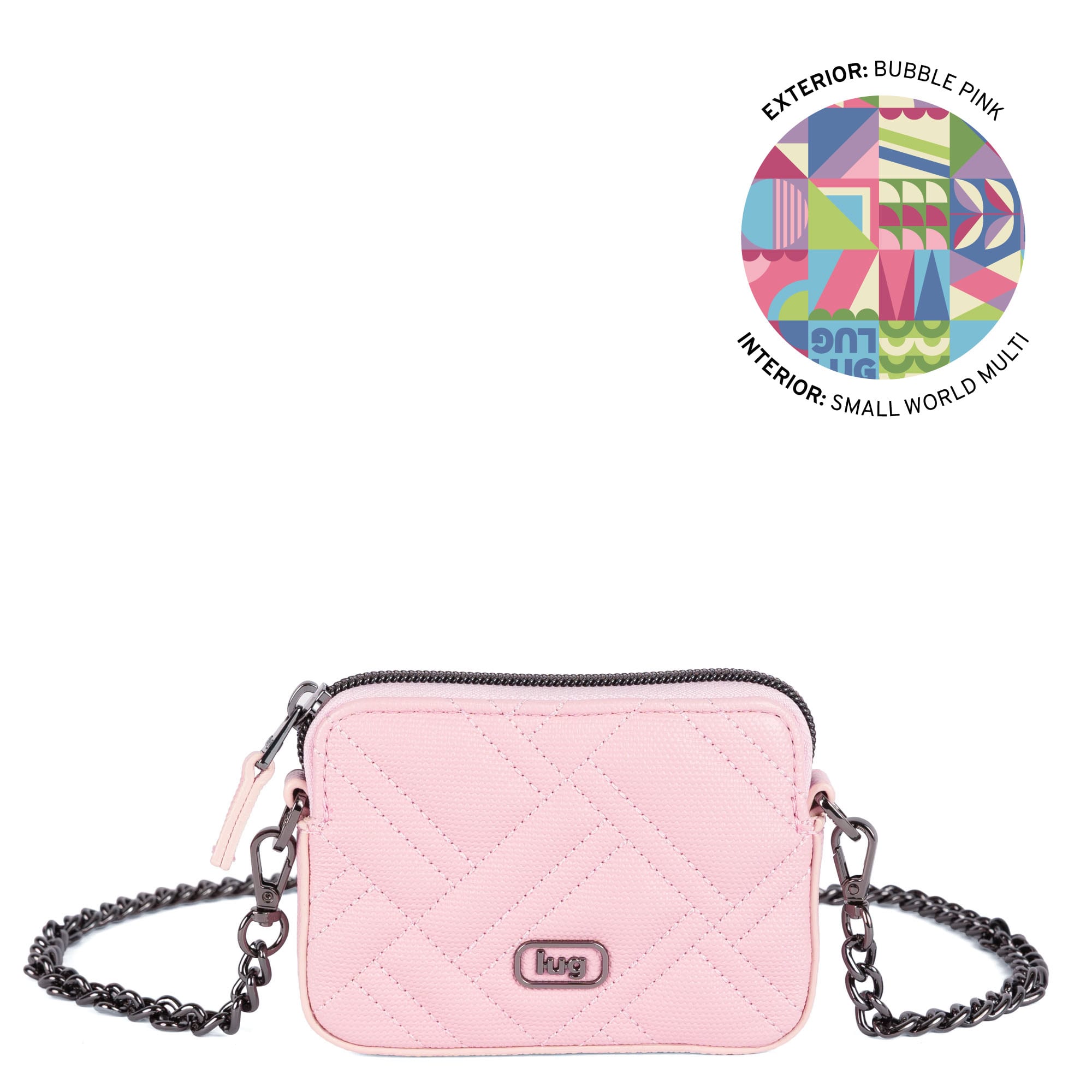 Juke Matte Luxe VL Mini Bag - BUBBLE PINK - 26248_JukeML_BubblePink_Angle_01